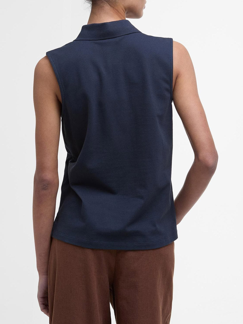 Polo Barbour Bowford Sleeveless da Donna - Blu