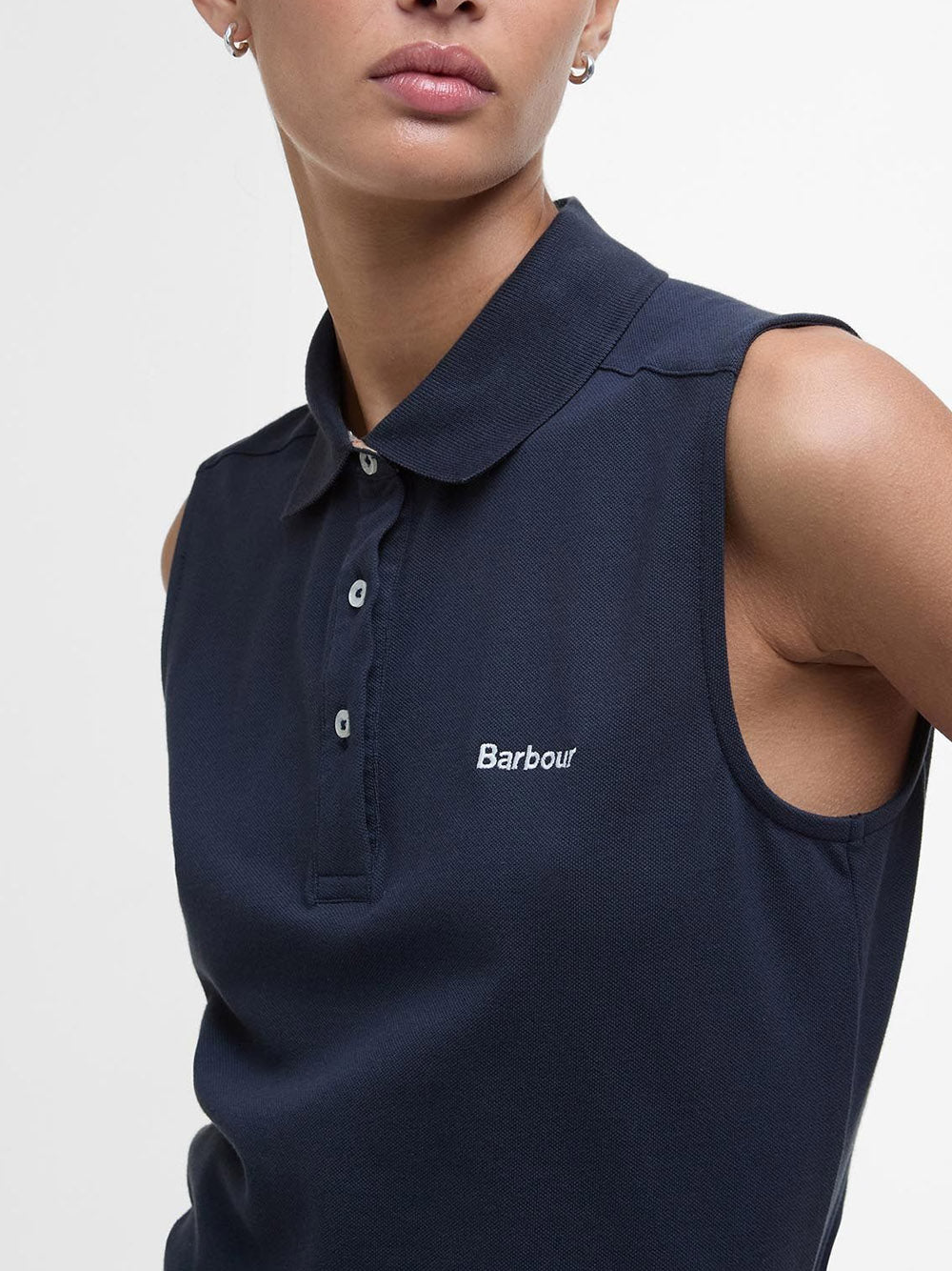 Polo Barbour Bowford Sleeveless da Donna - Blu