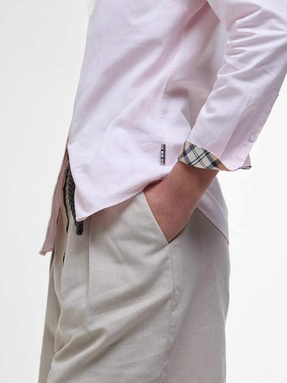 Camicia Classica Barbour Derwent da Donna - Rosa