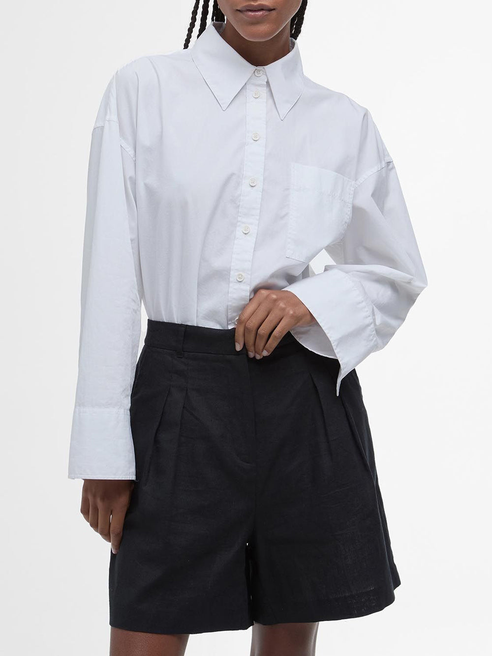 Camicia Casual Barbour da Donna - Bianco
