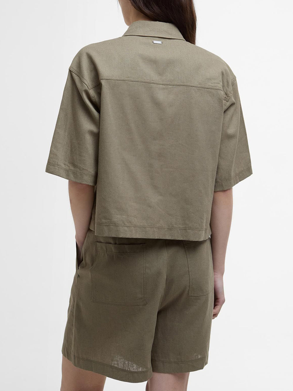 Camicia Casual Barbour Cary da Donna - Verde