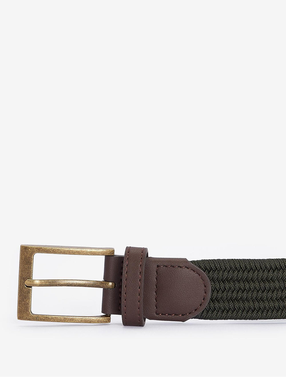 Cintura Barbour Nevis Stretch Webbing da Uomo - Verde