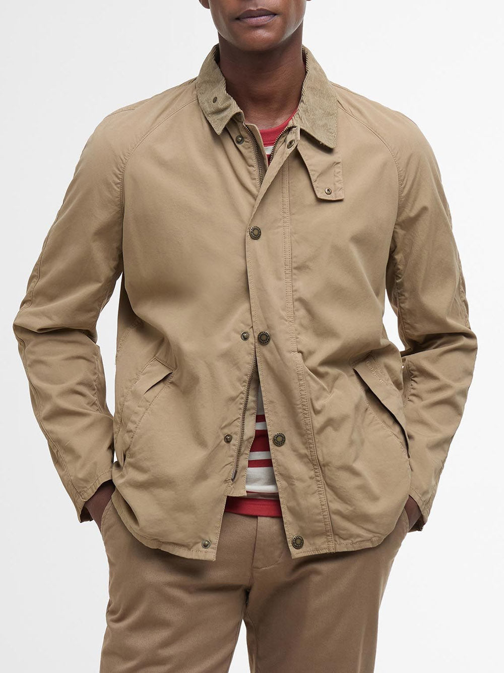 Giubbino Barbour Tracker Casual da Uomo - Avorio