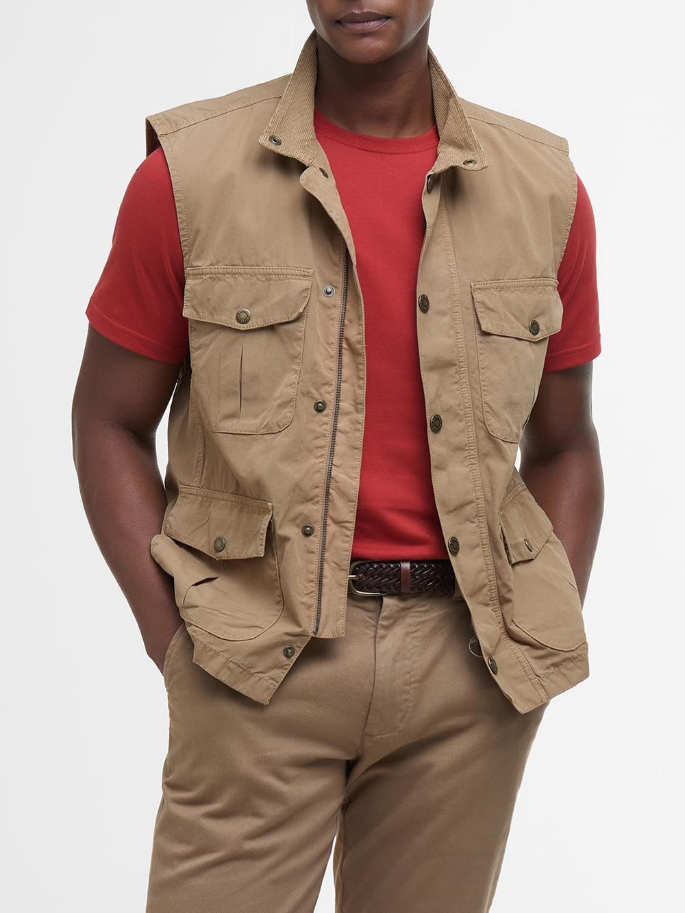 Smanicato Barbour da Uomo - Avorio