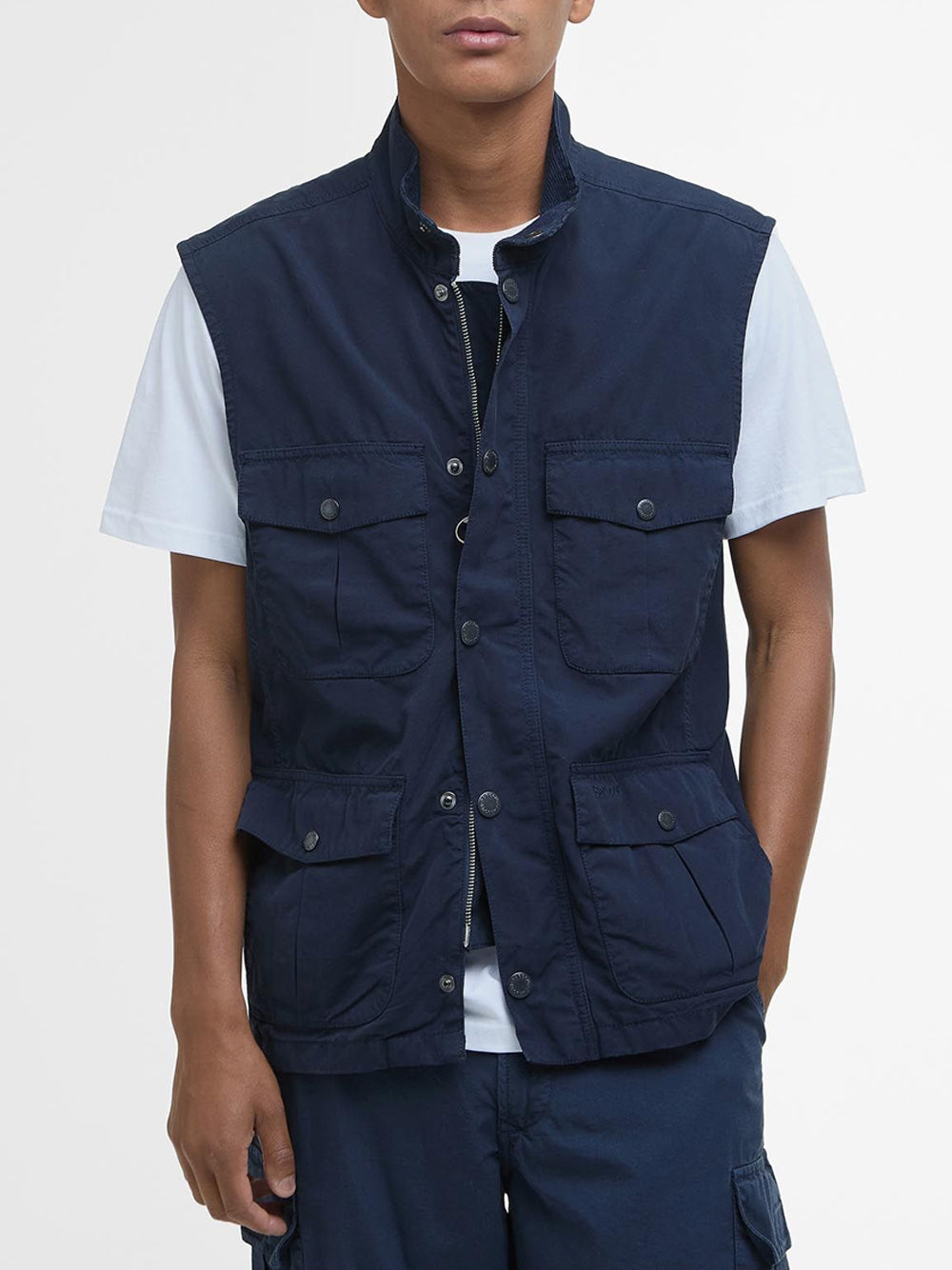 Smanicato Barbour da Uomo - Blu