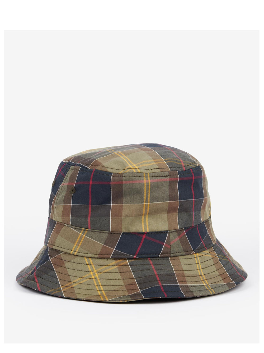 Cappello Barbour Tartan Bucket da Uomo - Verde