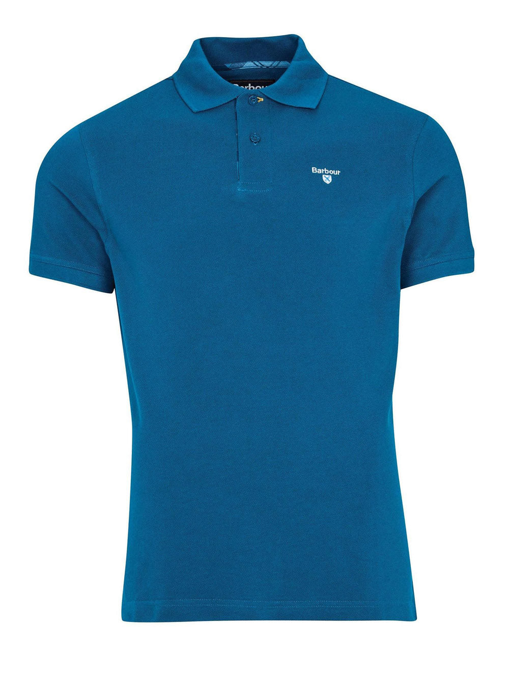 Polo Barbour Tartan Pique da Uomo - Blu