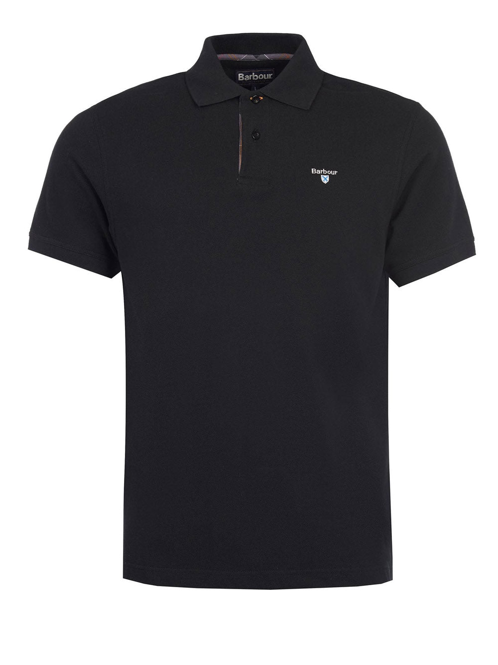 Polo Barbour Tartan Pique da Uomo - Nero