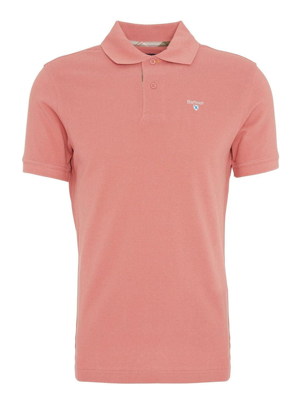 Polo Barbour Tartan Pique da Uomo - Rosa