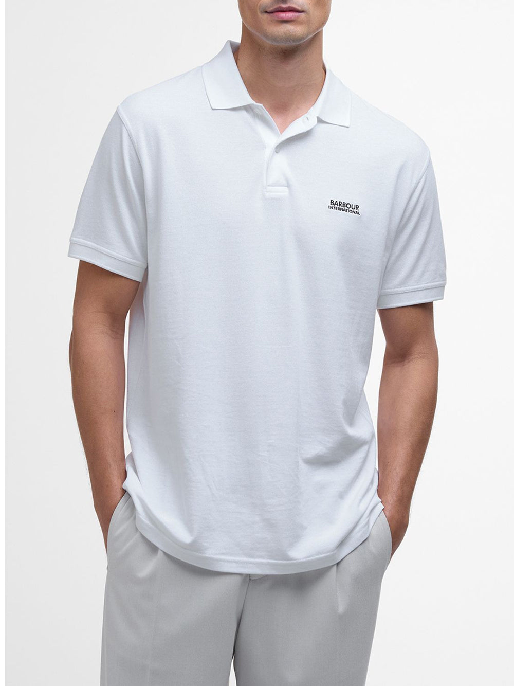 Polo Barbour da Uomo - Bianco