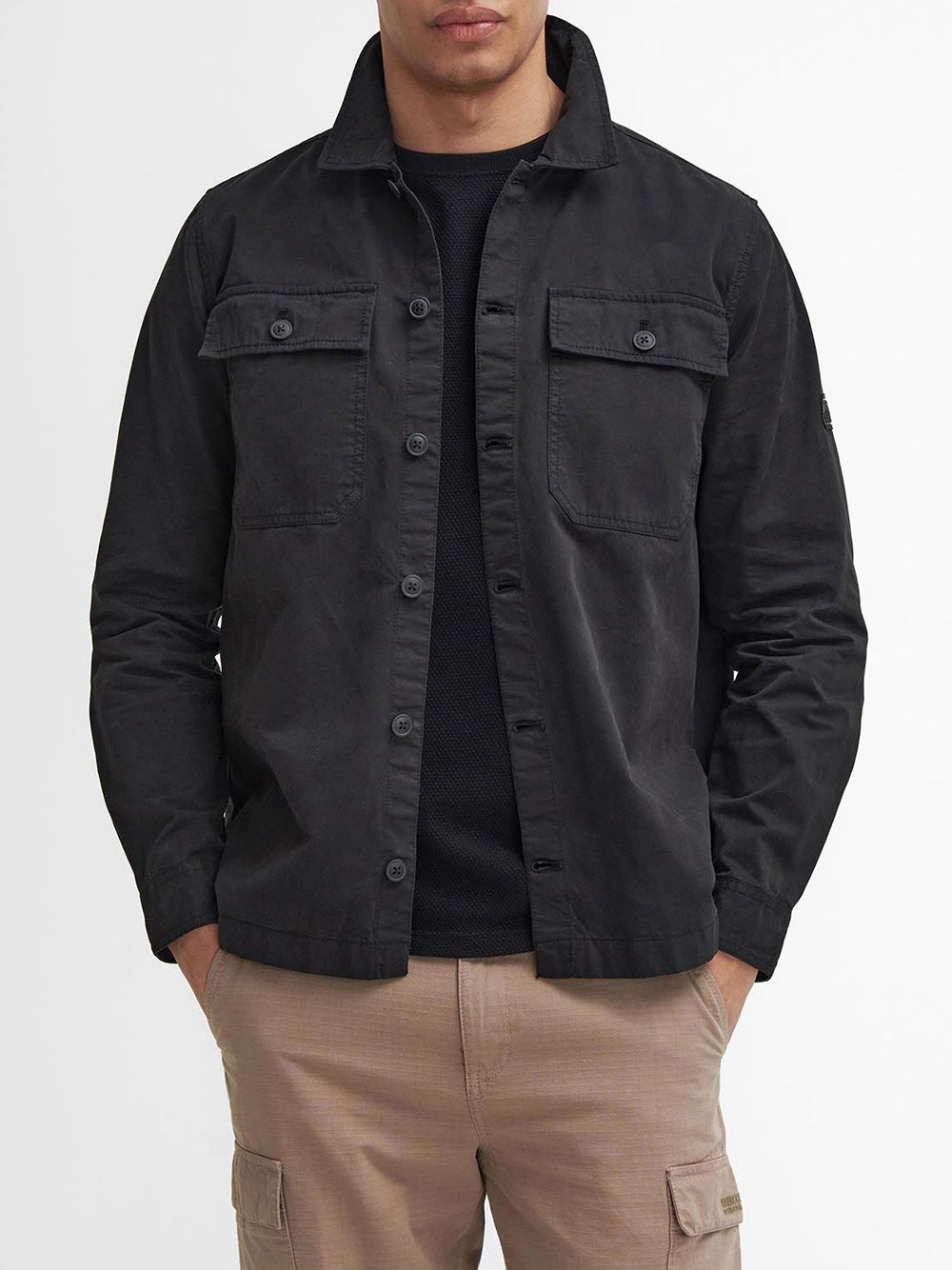 Camicia Casual Barbour da Uomo - Nero