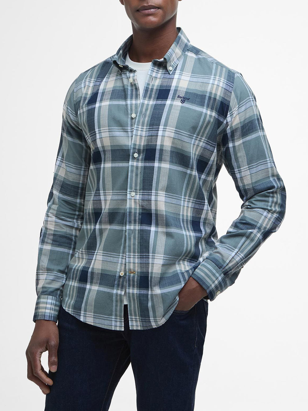 Camicia Casual Barbour da Uomo - Verde