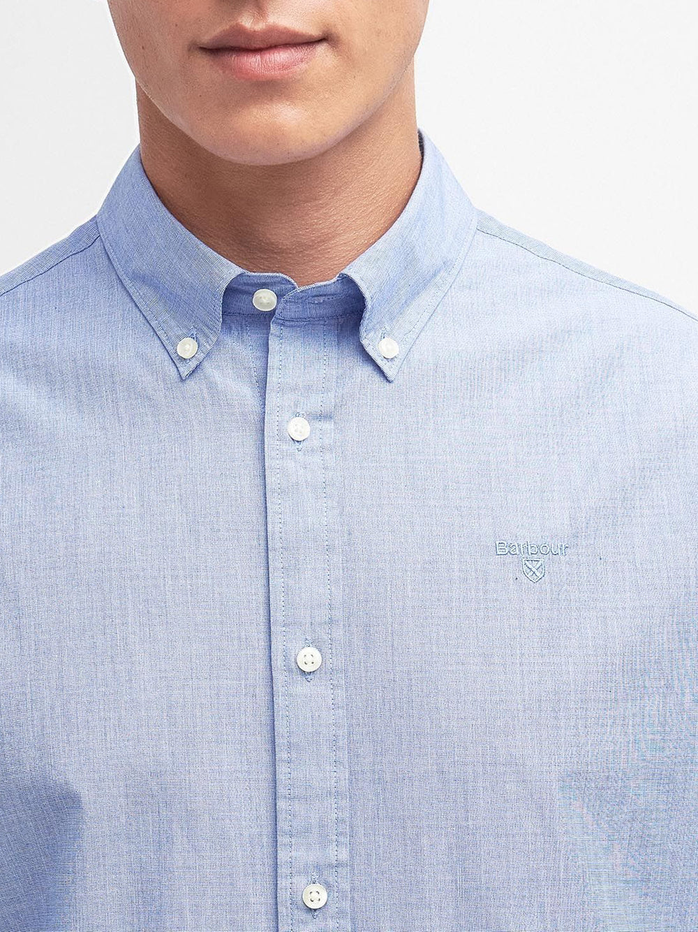 Camicia Classica Barbour da Uomo - Celeste