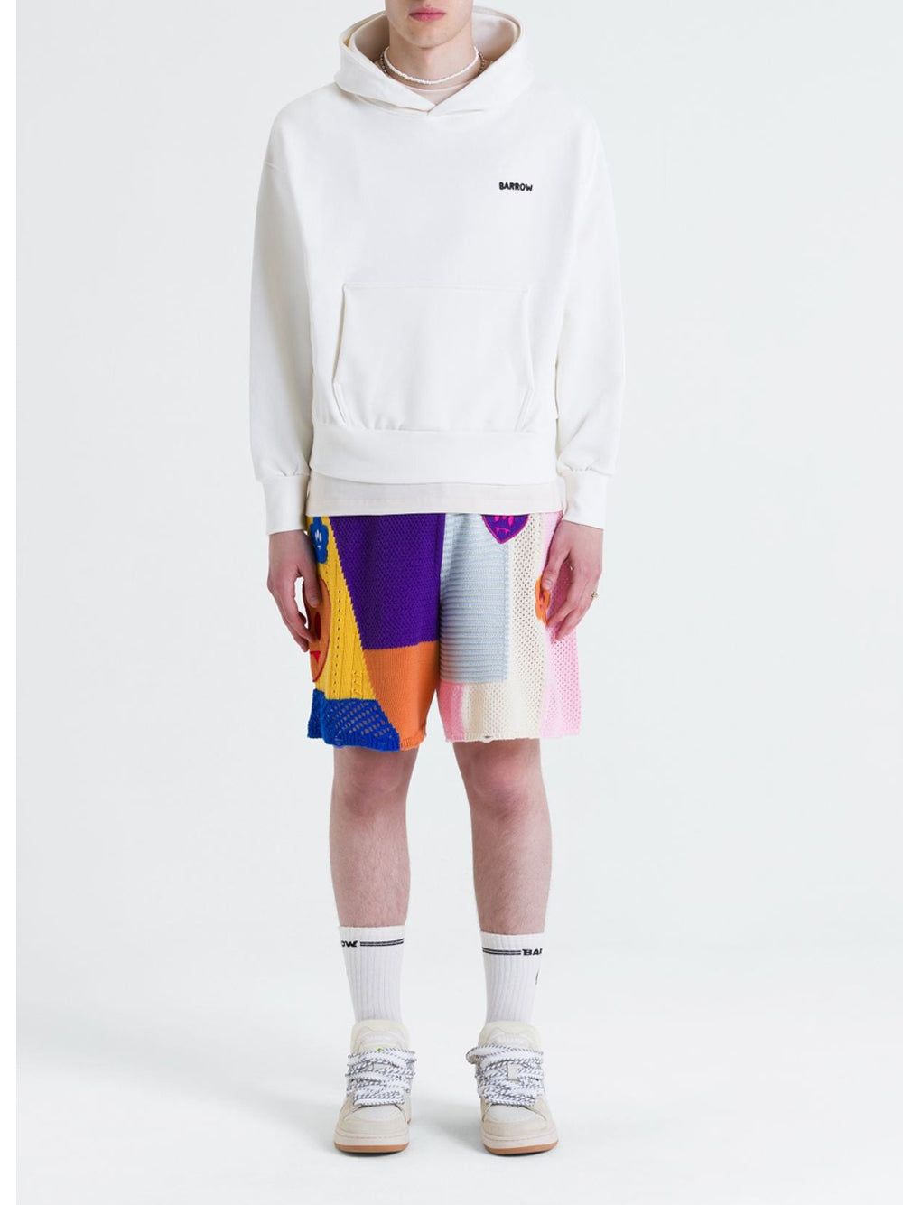Felpa Cappuccio Barrow Unisex - Bianco