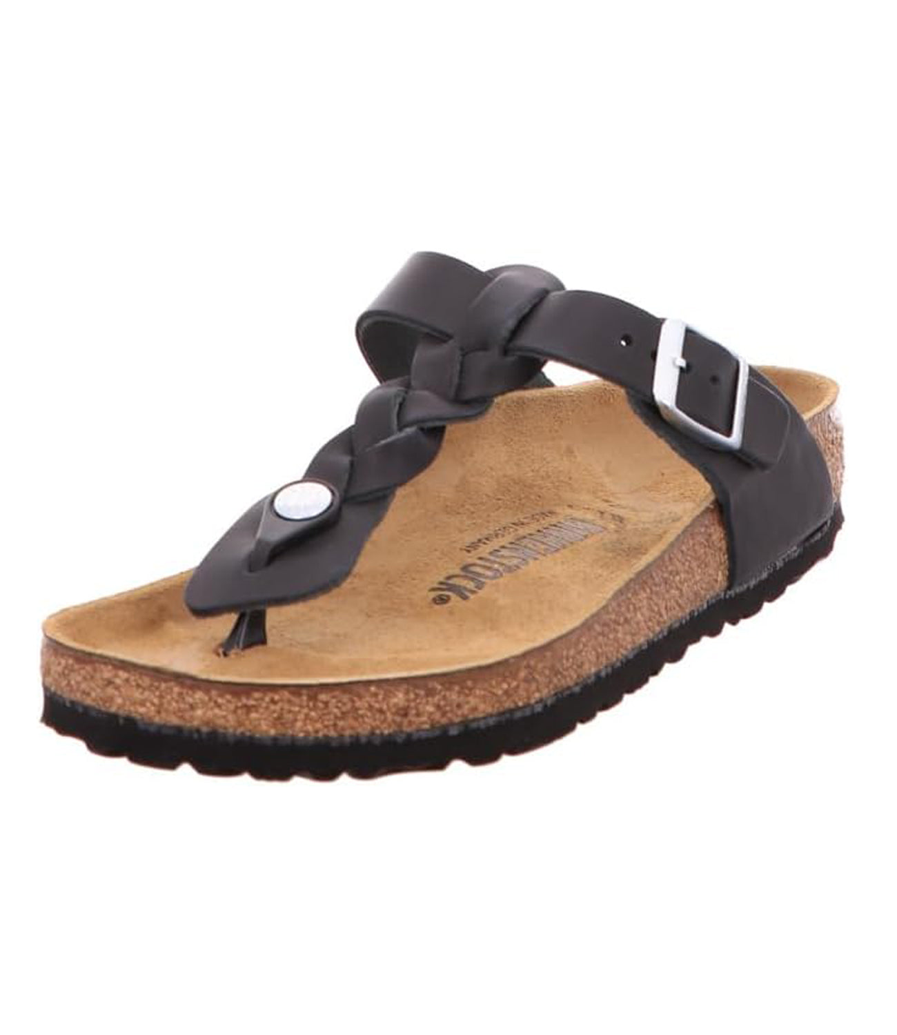 Birkenstock Infradito Donna Mod. 1021349 GIZEH BRAIDED BLACK BLACK Nero