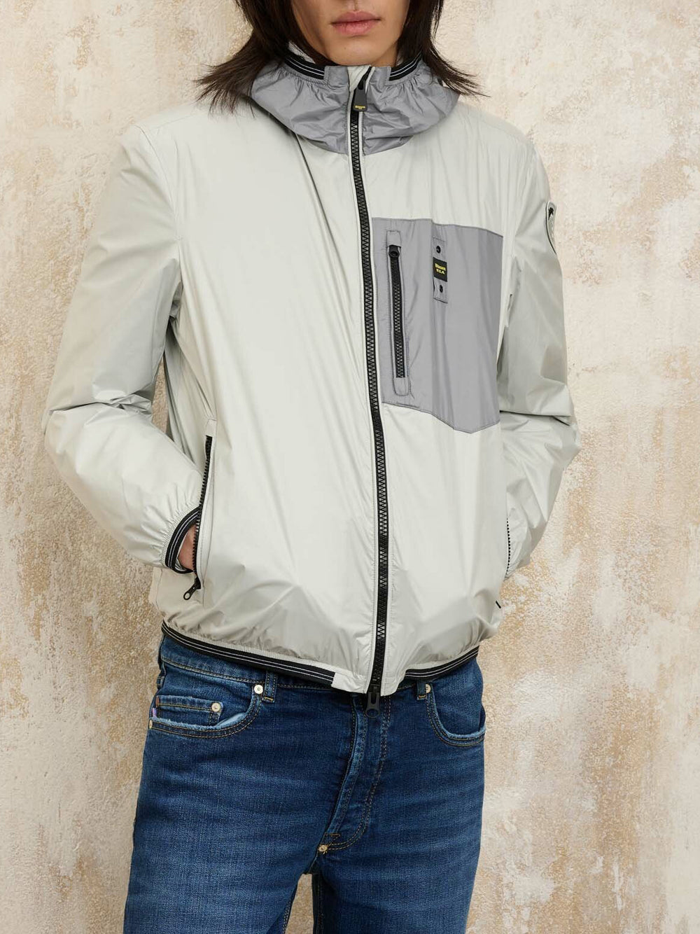 Giubbino Blauer Bray da Uomo - Bianco