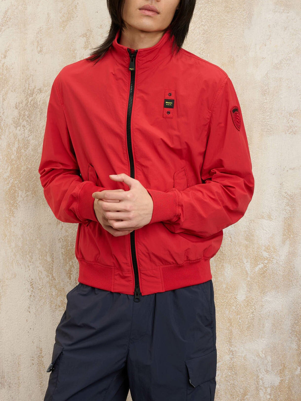 Giubbino Blauer Alwin da Uomo - Rosso