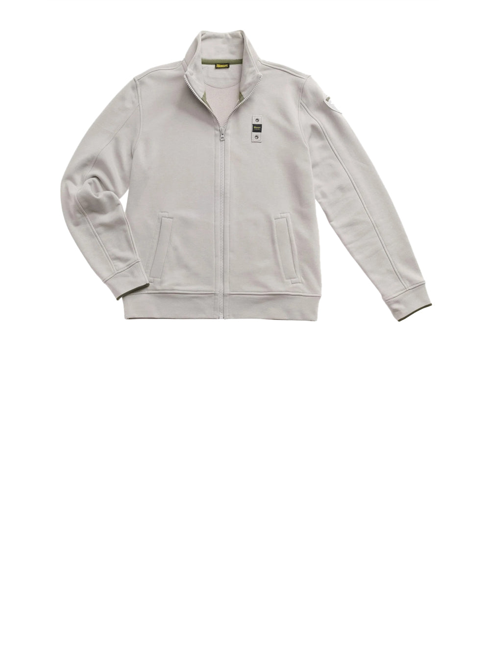 Felpa Zip Blauer City da Uomo - Bianco