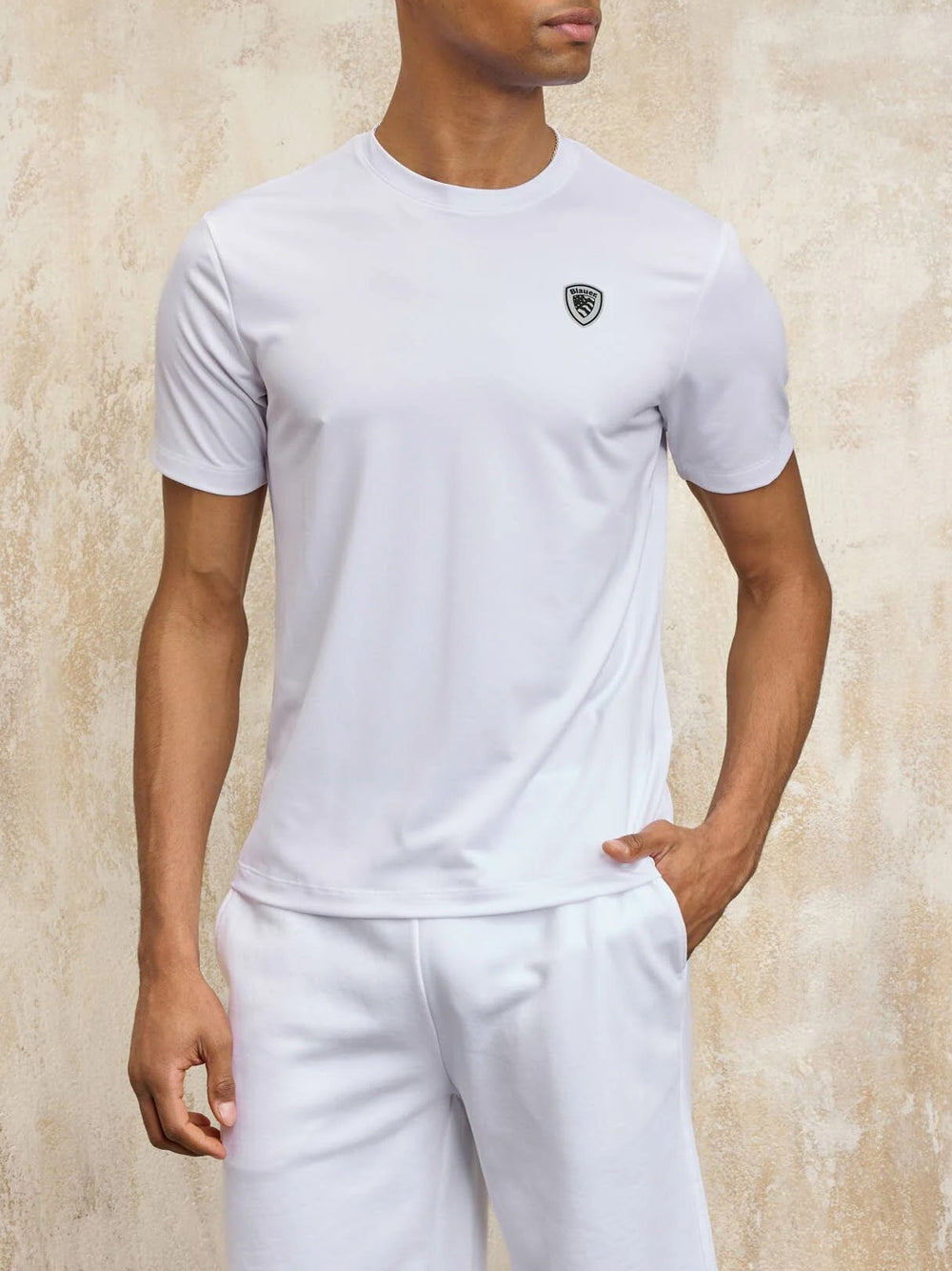 T-shirt Blauer Jan da Uomo - Bianco