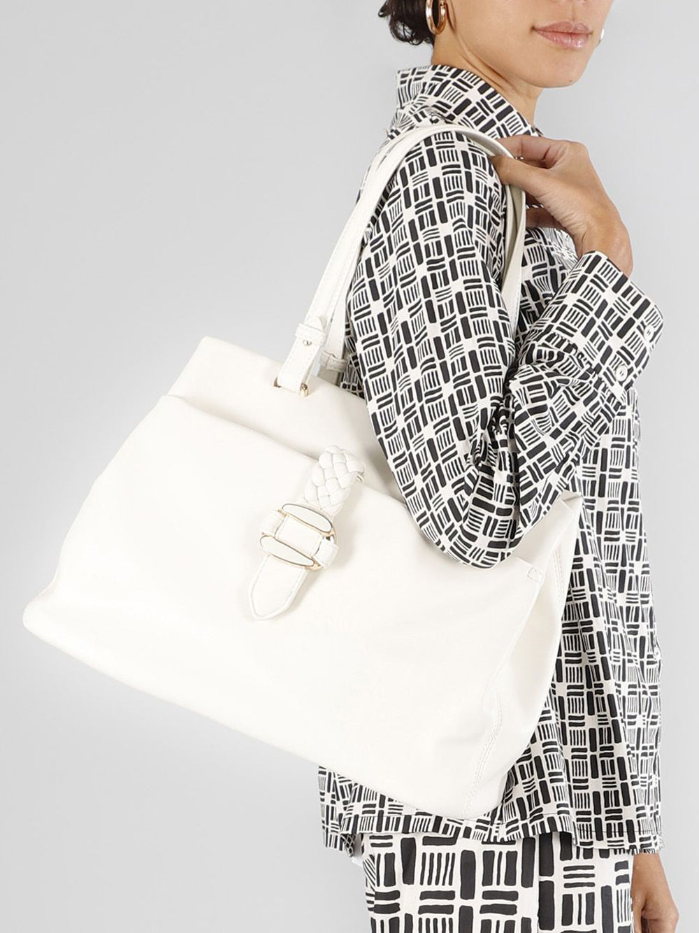 Borsa Shopper CafèNoir da Donna - Bianco