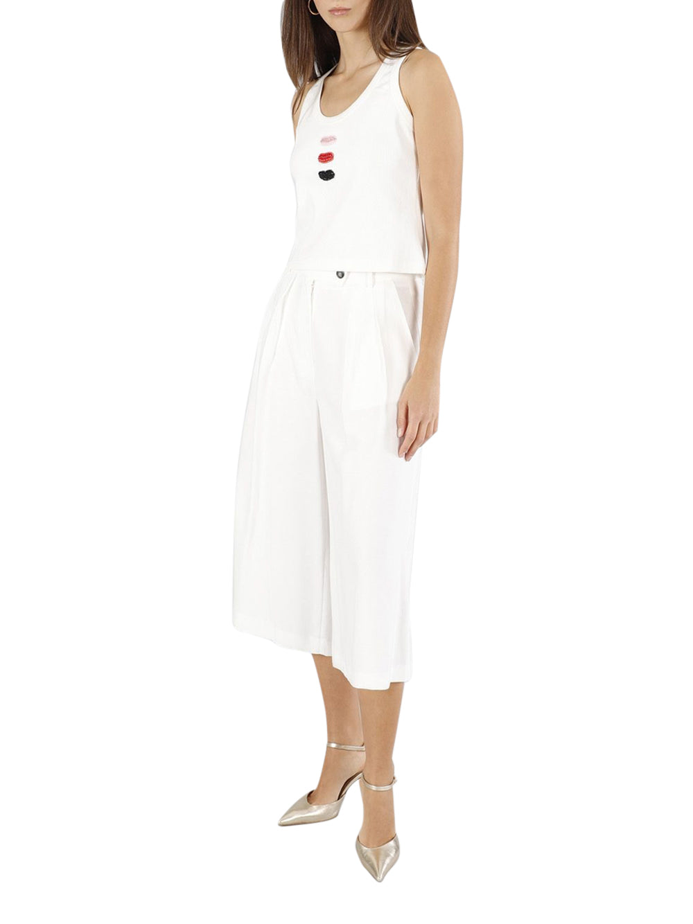 Pantalone con Pinces CafèNoir da Donna - Bianco
