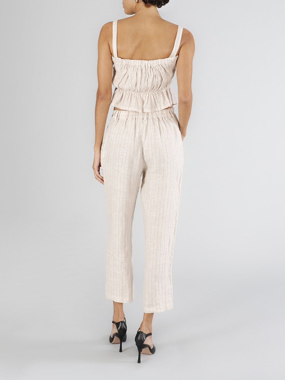 Pantalone Capri mistolino CafèNoir da Donna - Avorio