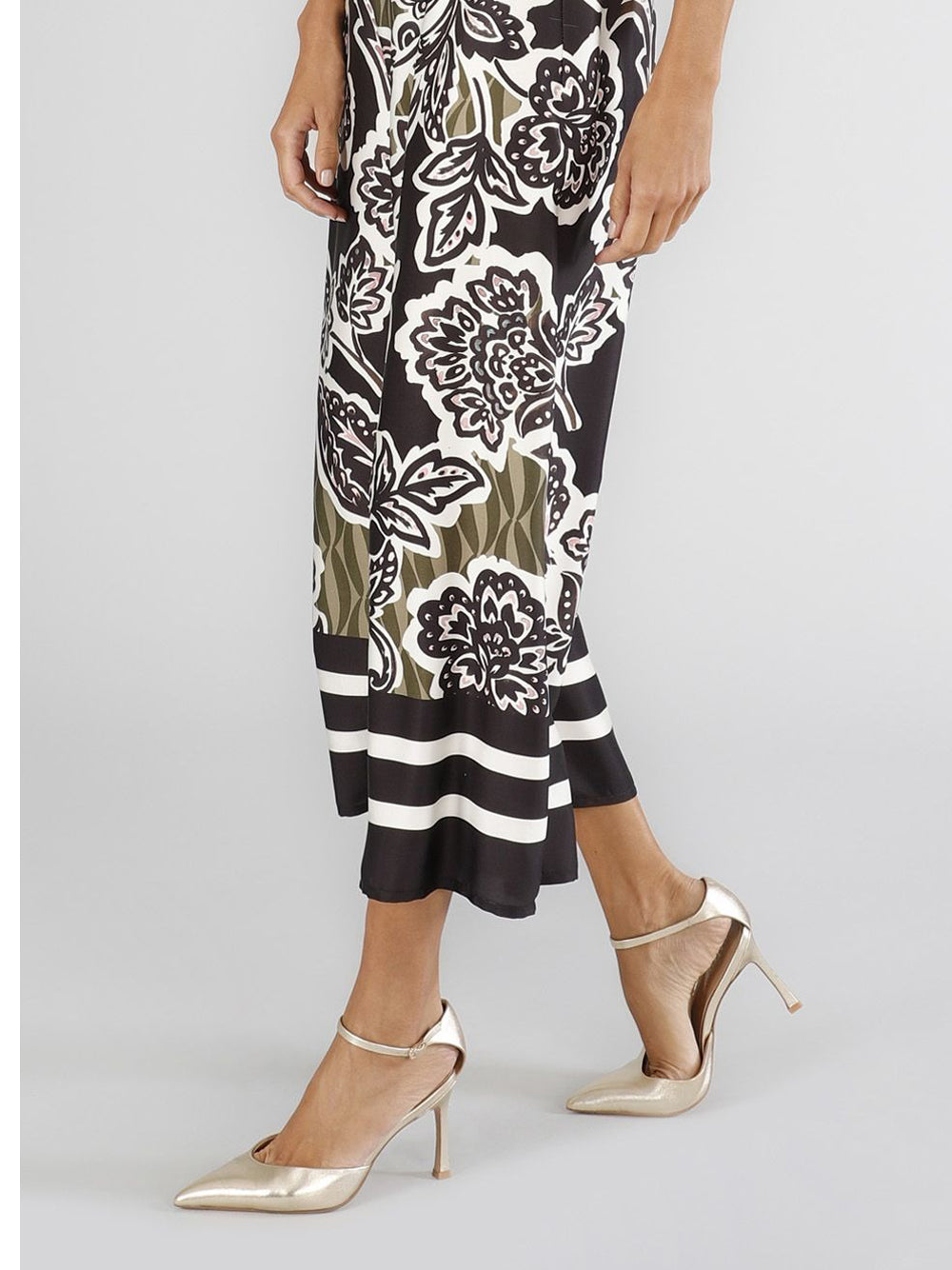 Pantalone Palazzo CafèNoir da Donna - Floreale Multicolore