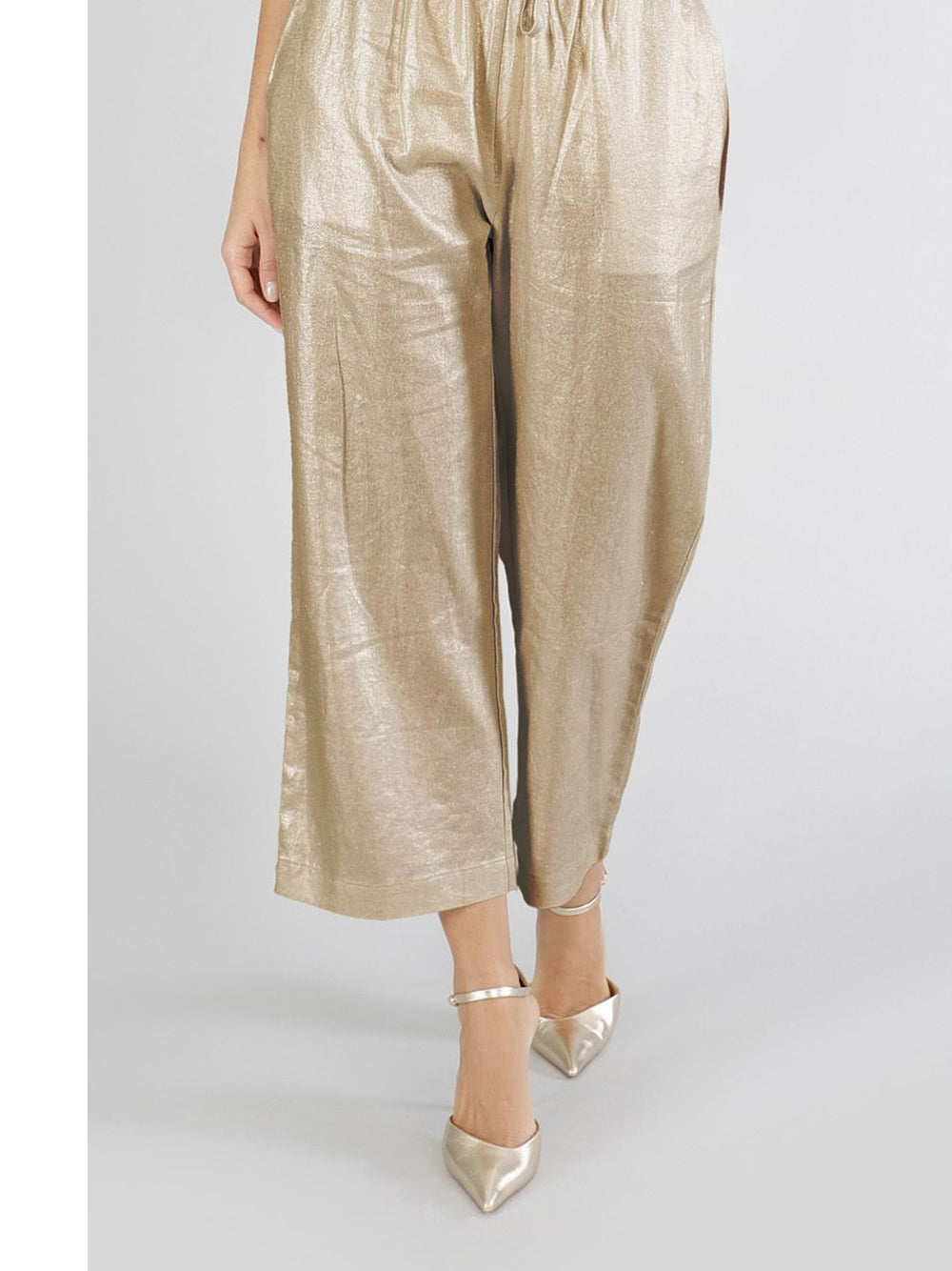Pantalone Palazzo CafèNoir da Donna - Oro