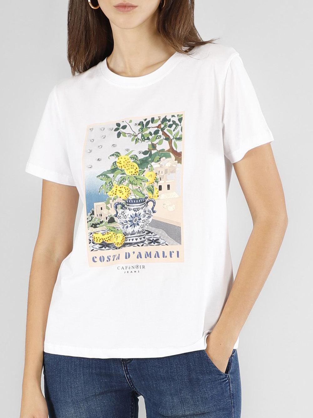 T-shirt CafèNoir da Donna - Bianco