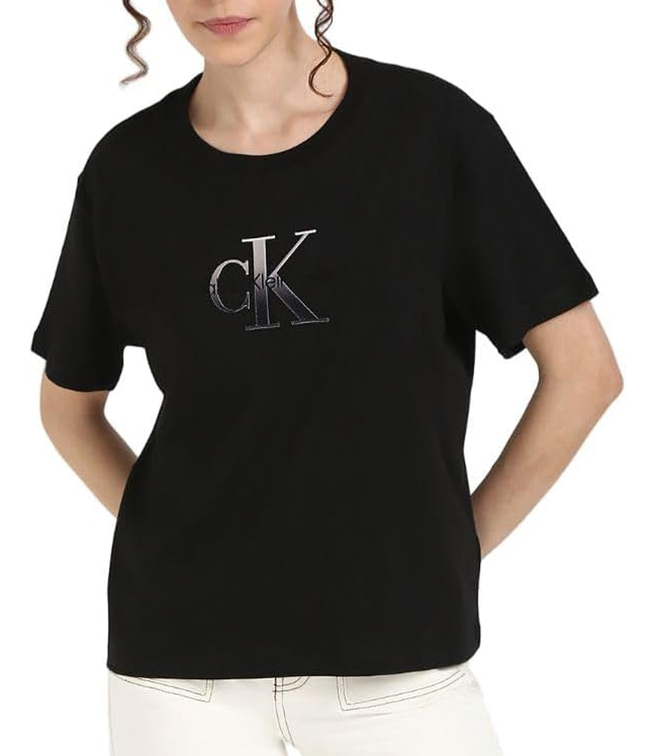 Calvin Klein Calvin Klein Jeans T-shirt Donna Mod. J20J224798 BEH Nero