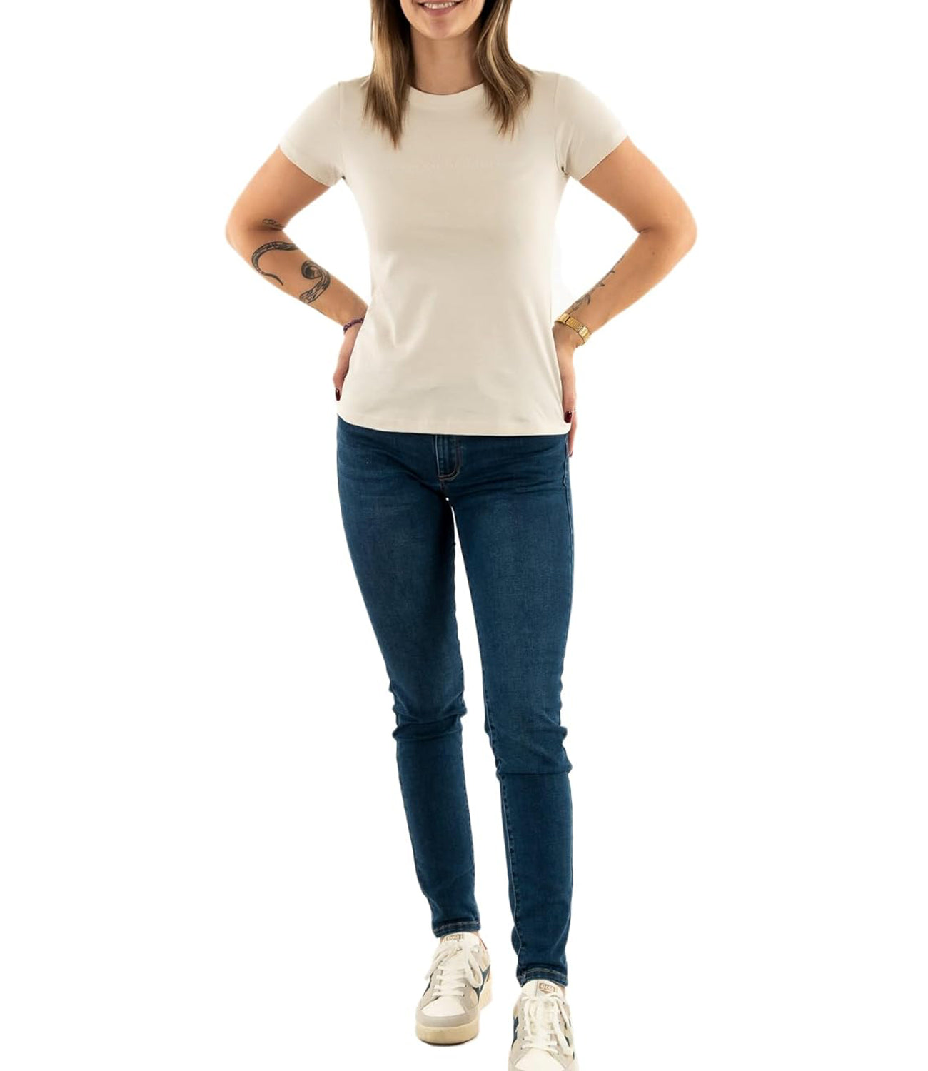 Calvin Klein Calvin Klein Jeans T-shirt Donna Mod. J20J224990 PDH Sabbia Beige