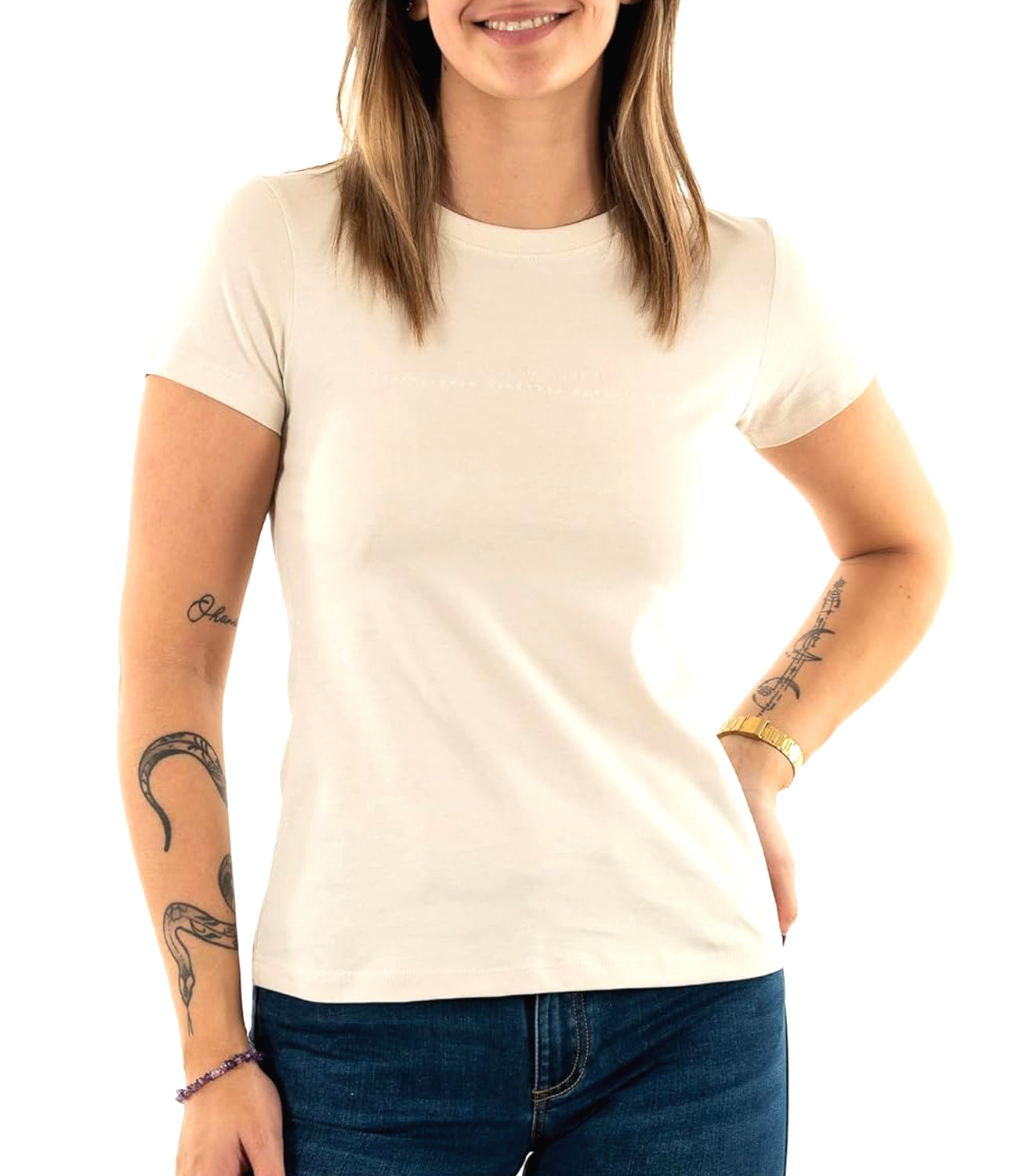 Calvin Klein Calvin Klein Jeans T-shirt Donna Mod. J20J224990 PDH Sabbia Beige