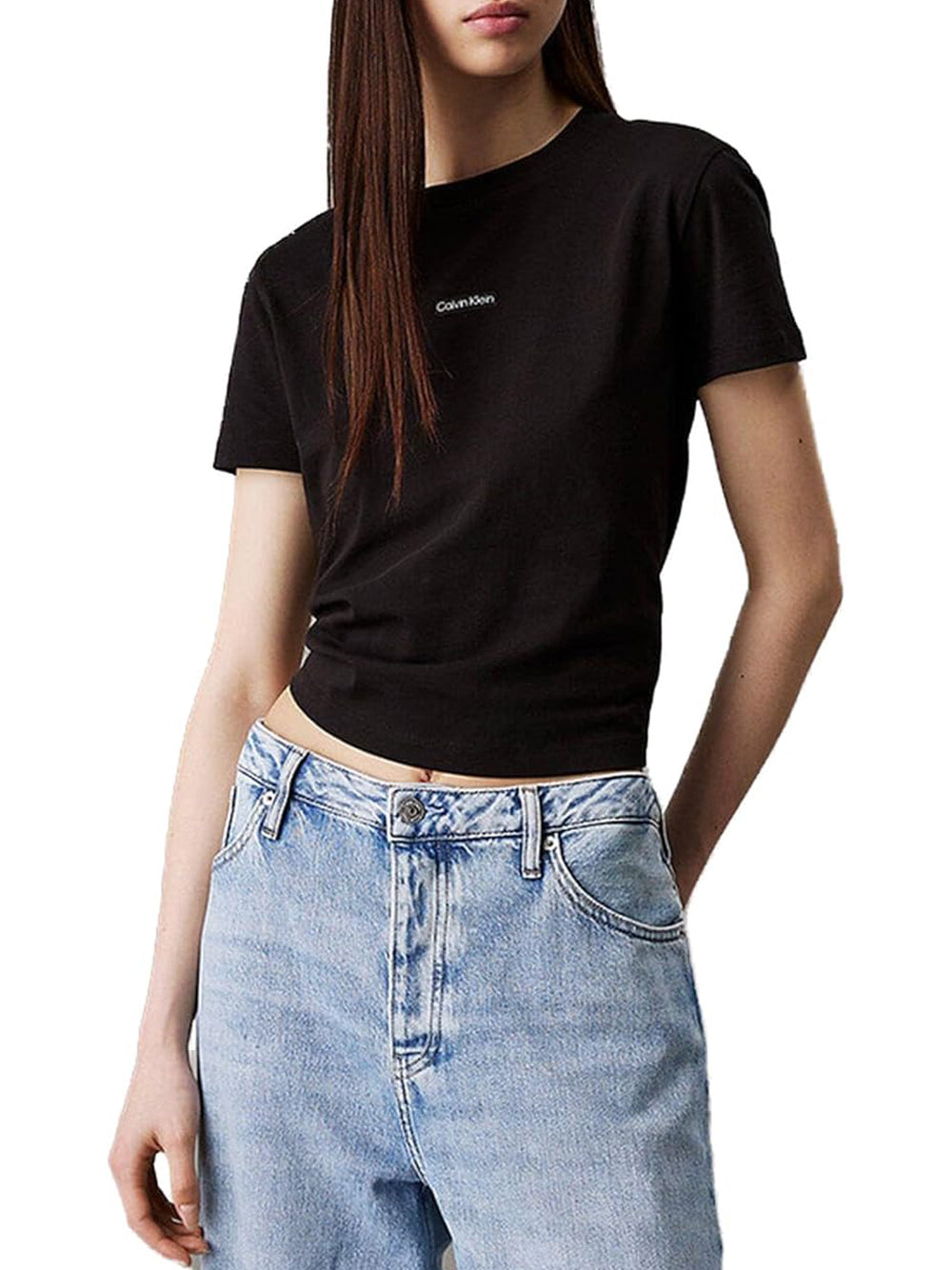 Calvin Klein Calvin Klein Jeans T-shirt Donna Mod. J20J225524 BEH Nero