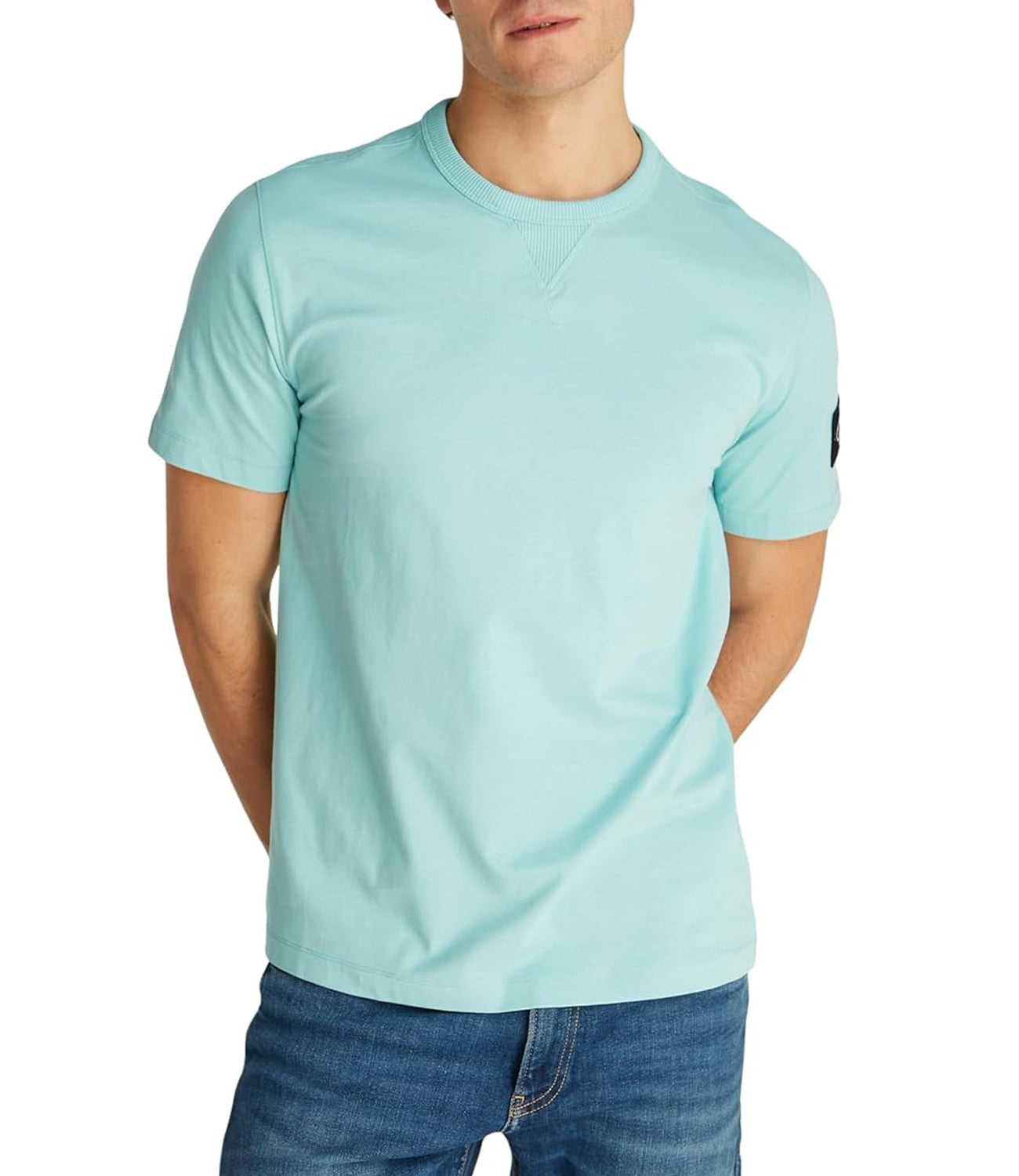 Calvin Klein Calvin Klein Jeans T-shirt Uomo Mod. J30J323484 MR5 Acqua Verde