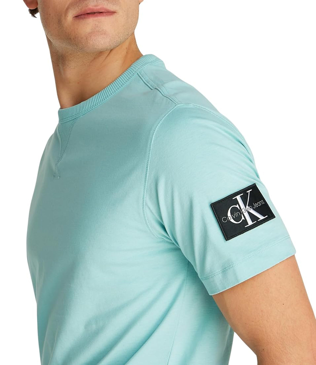 Calvin Klein Calvin Klein Jeans T-shirt Uomo Mod. J30J323484 MR5 Acqua Verde