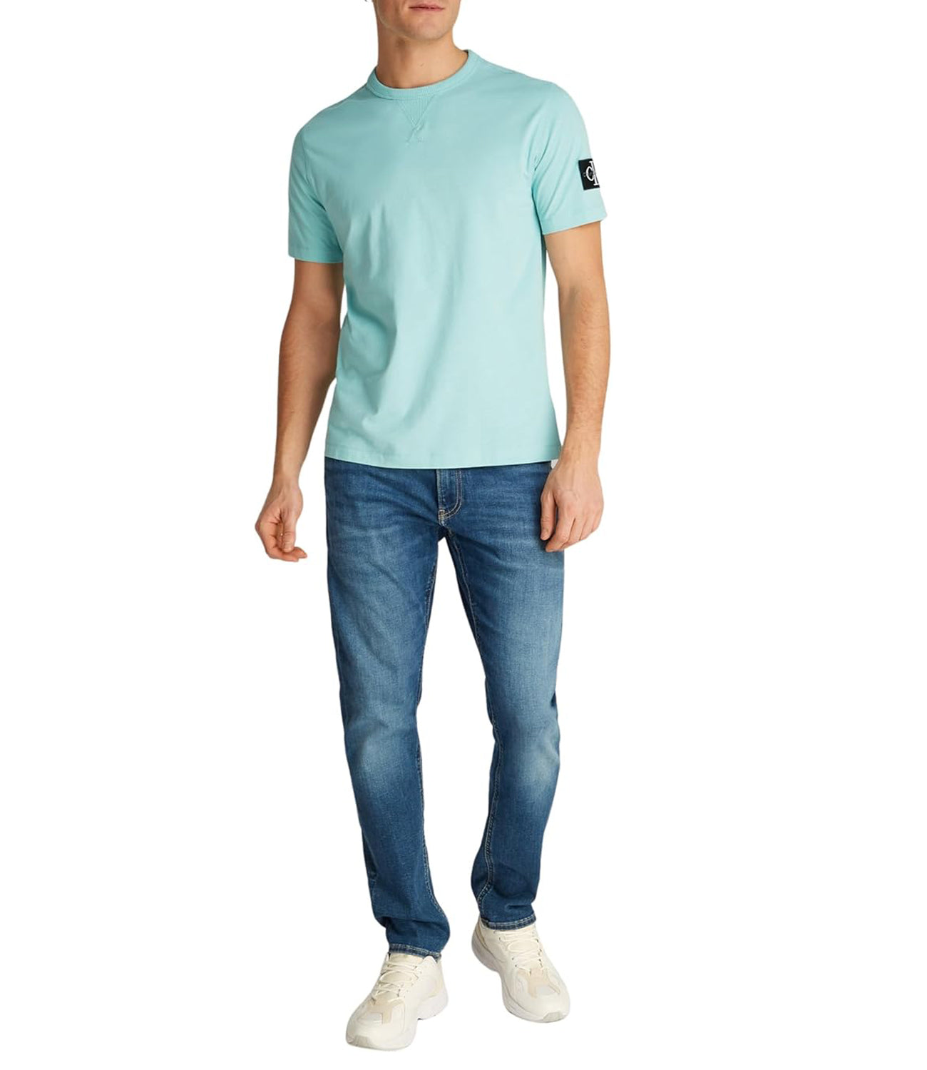 Calvin Klein Calvin Klein Jeans T-shirt Uomo Mod. J30J323484 MR5 Acqua Verde