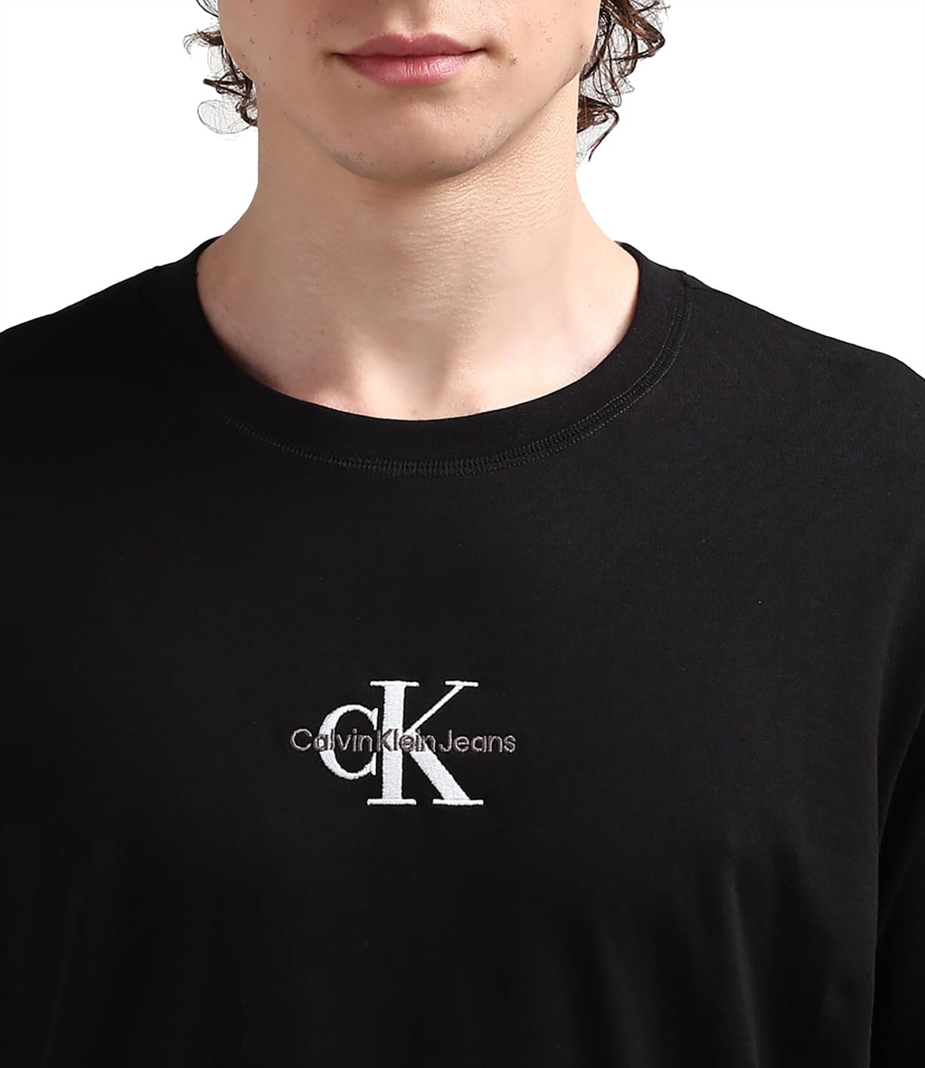 Calvin Klein Calvin Klein Jeans T-shirt Monologo Tee Uomo Mod. J30J325649 BEH Ck Black Nero