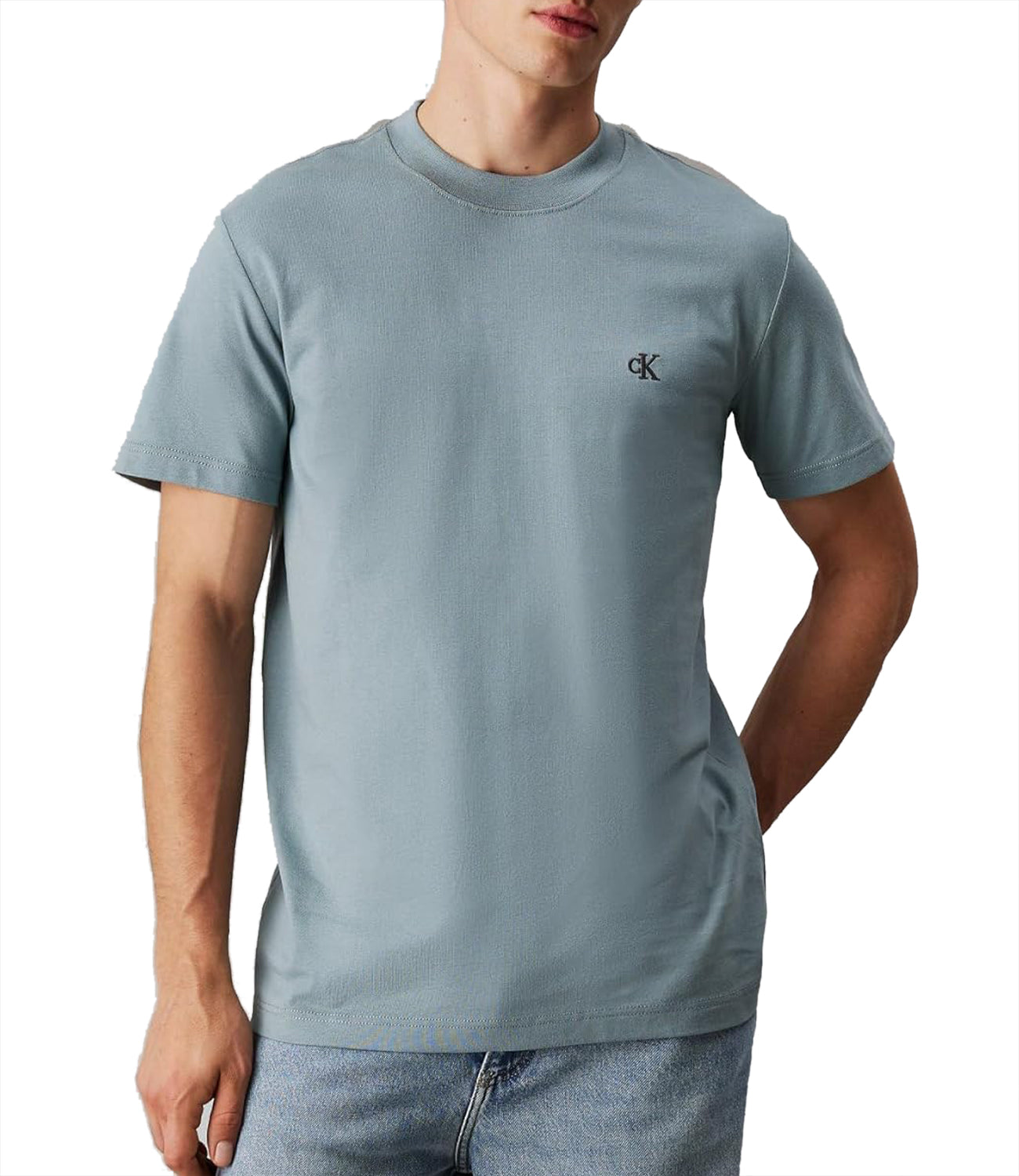Calvin Klein Calvin Klein Jeans T-shirt Uomo Mod. J30J326683 PC2 Celeste Blu
