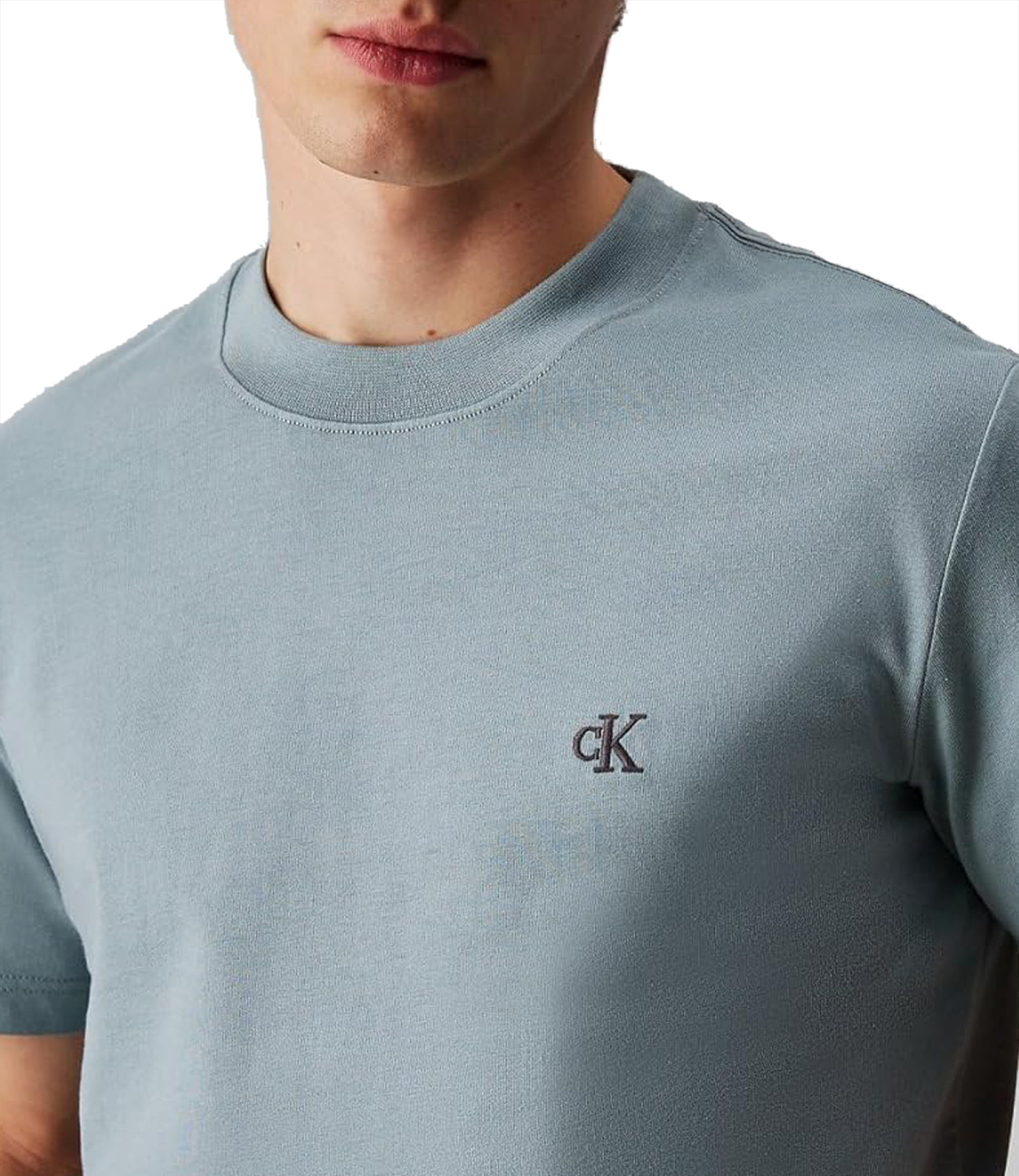 Calvin Klein Calvin Klein Jeans T-shirt Uomo Mod. J30J326683 PC2 Celeste Blu