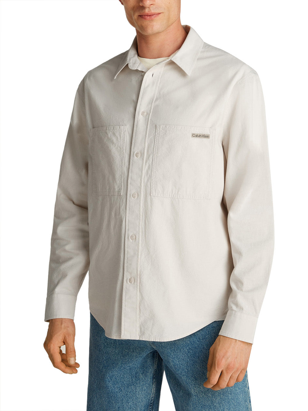 Calvin Klein Calvin Klein Jeans Camicia Manica Lunga Uomo Mod. J30J326726 PDH Beige