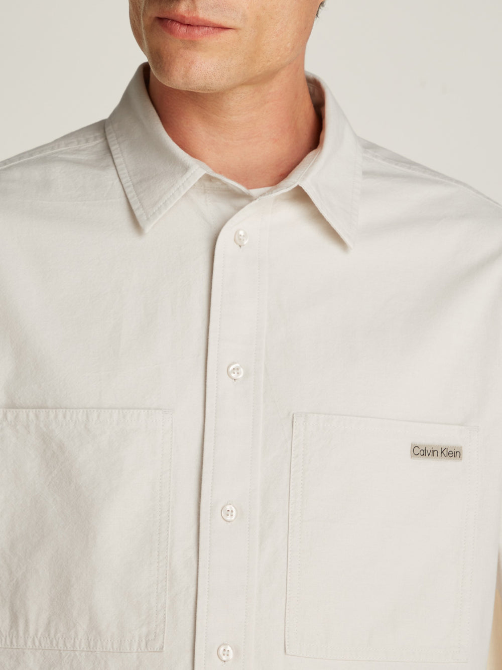 Calvin Klein Calvin Klein Jeans Camicia Manica Lunga Uomo Mod. J30J326726 PDH Beige