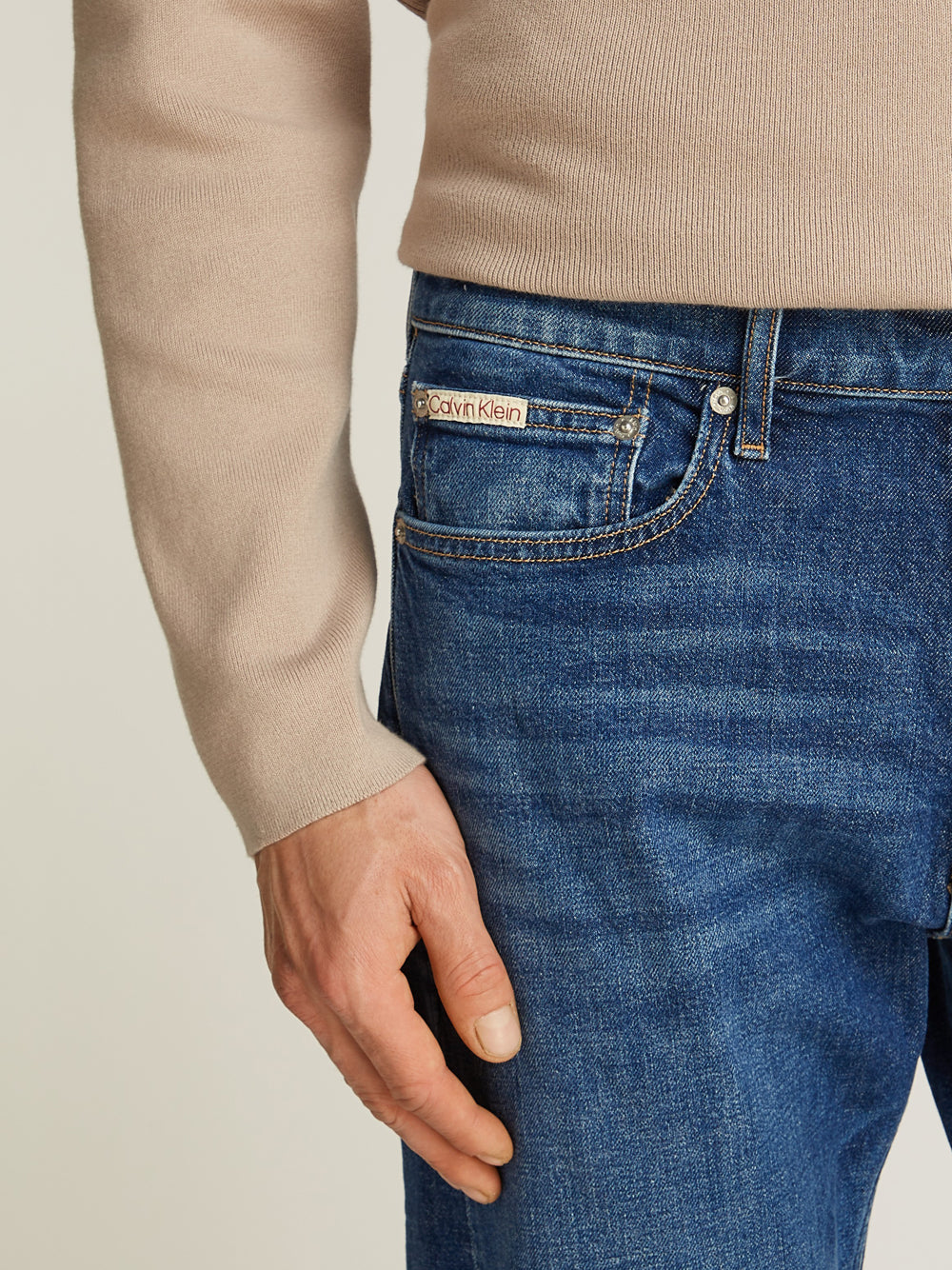 Calvin Klein Calvin Klein Jeans Jeans Uomo Mod. J30J327016 STANDAR STRAIGHT 1BJ DENIM Blu
