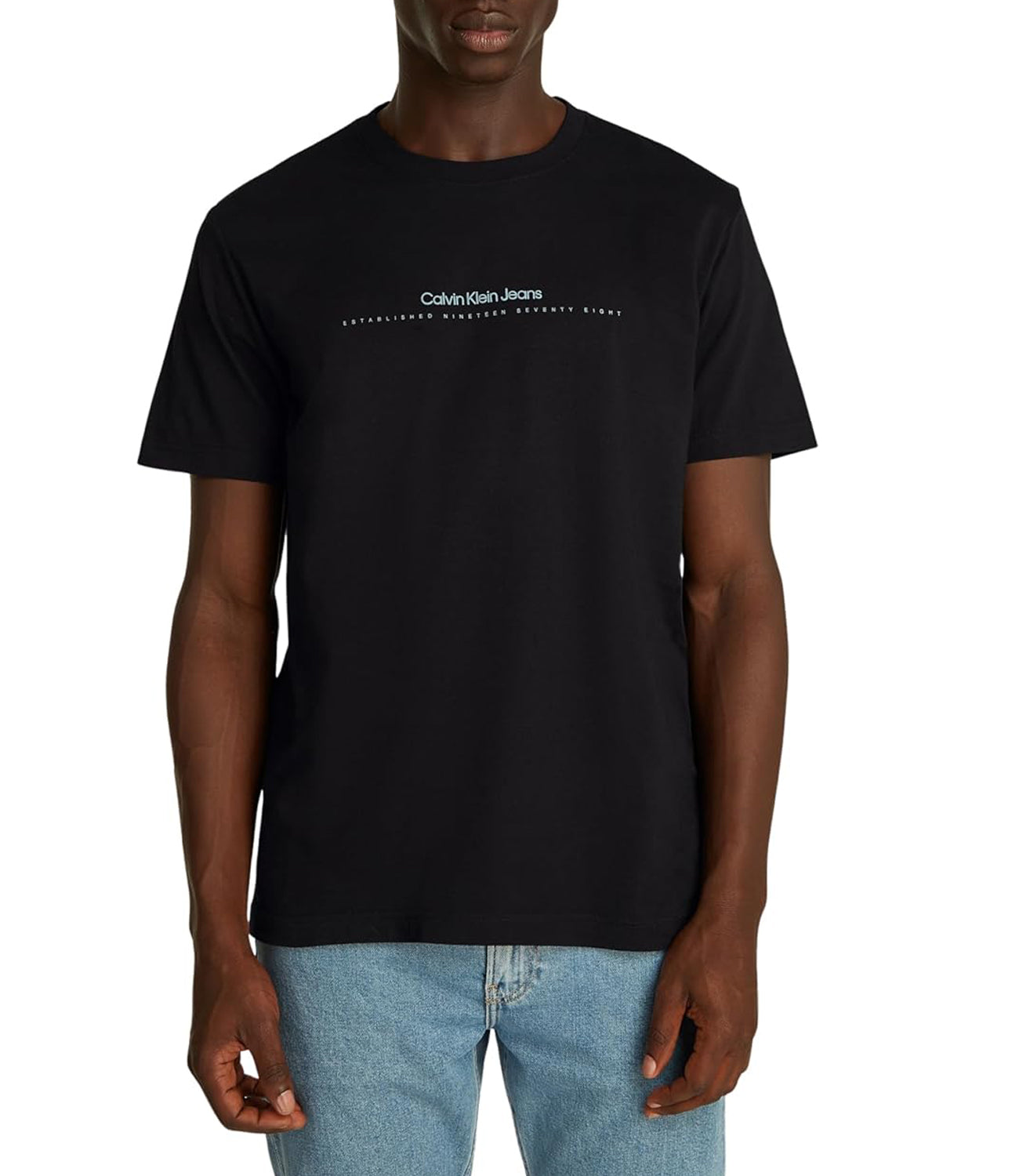 Calvin Klein Calvin Klein Jeans T-shirt Uomo Mod. J30J327075 BEH BLACK Nero