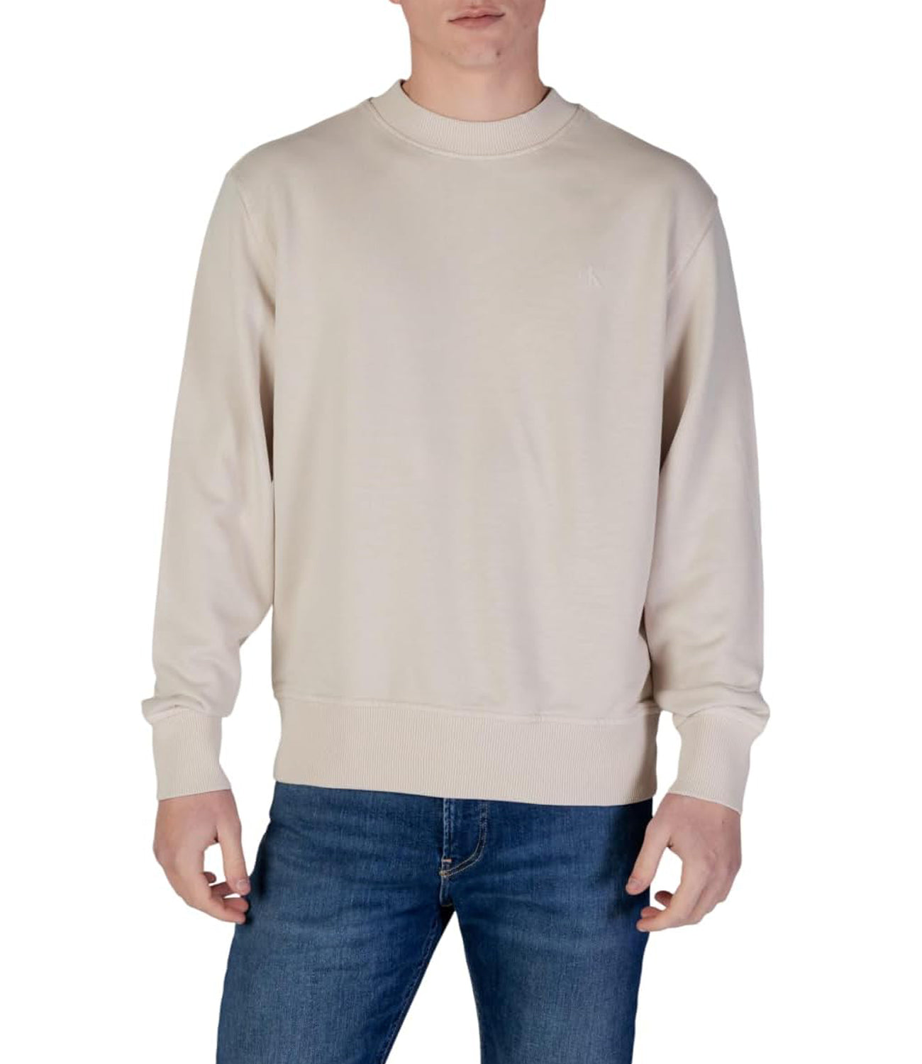 Calvin Klein Calvin Klein Jeans Felpa Girocollo Uomo Mod. J30J327079 PDH Beige
