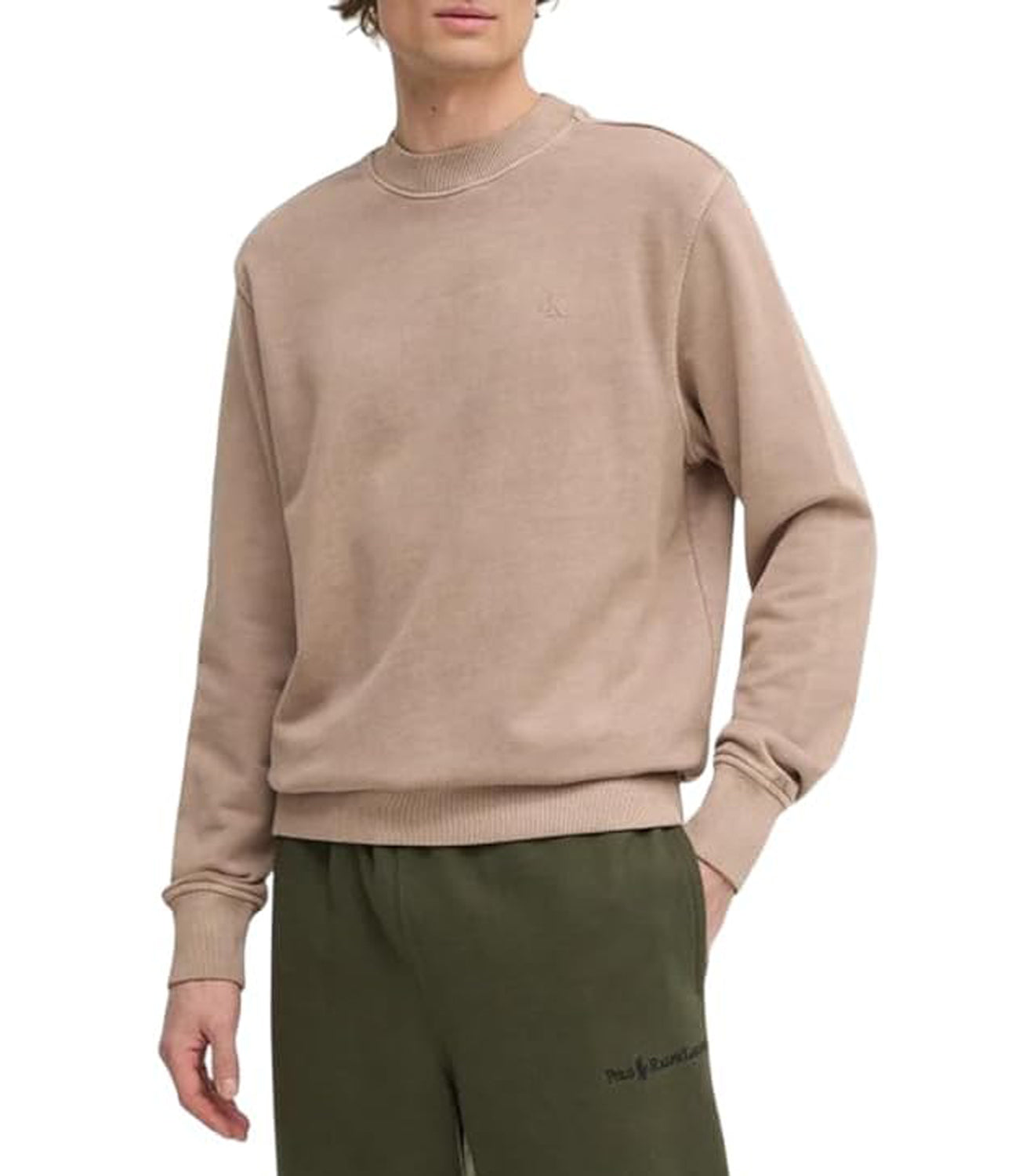 Calvin Klein Calvin Klein Jeans Felpa Girocollo Uomo Mod. J30J327079 PFW Tortora Beige