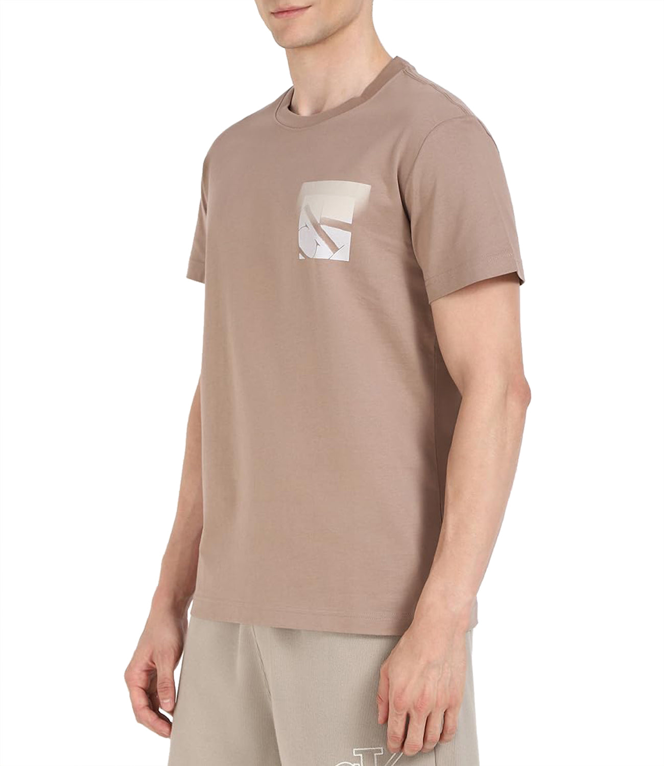 Calvin Klein Calvin Klein Jeans T-shirt Uomo Mod. J30J327092 PFW Taupe Marrone