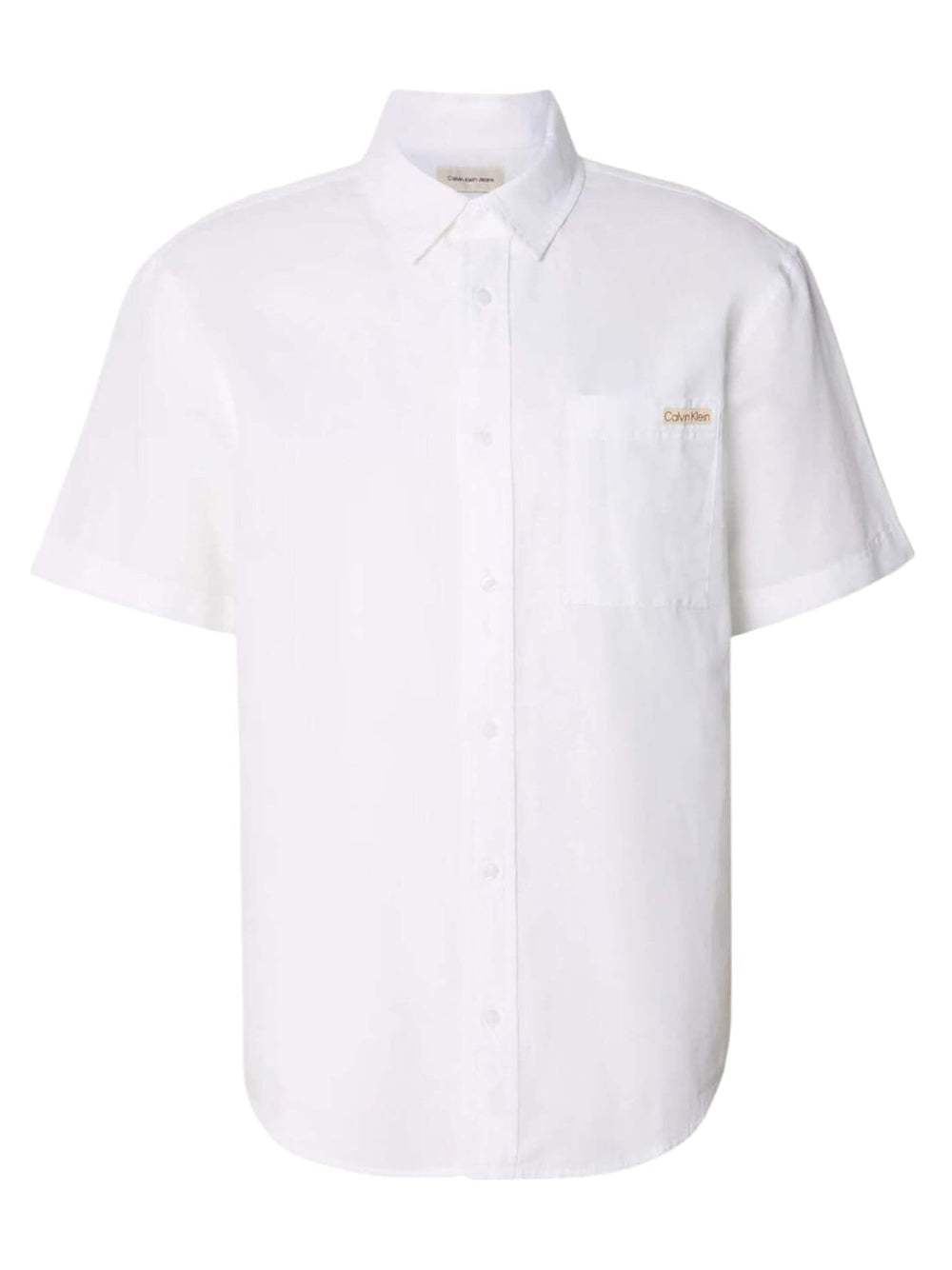 Calvin Klein Calvin Klein Jeans Camicia Manica Corta Uomo Mod. J30J327296 YAF Bianco