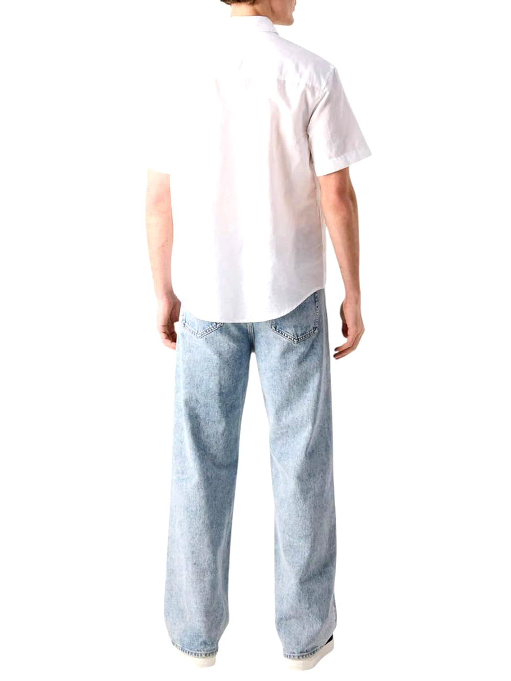 Calvin Klein Calvin Klein Jeans Camicia Manica Corta Uomo Mod. J30J327296 YAF Bianco