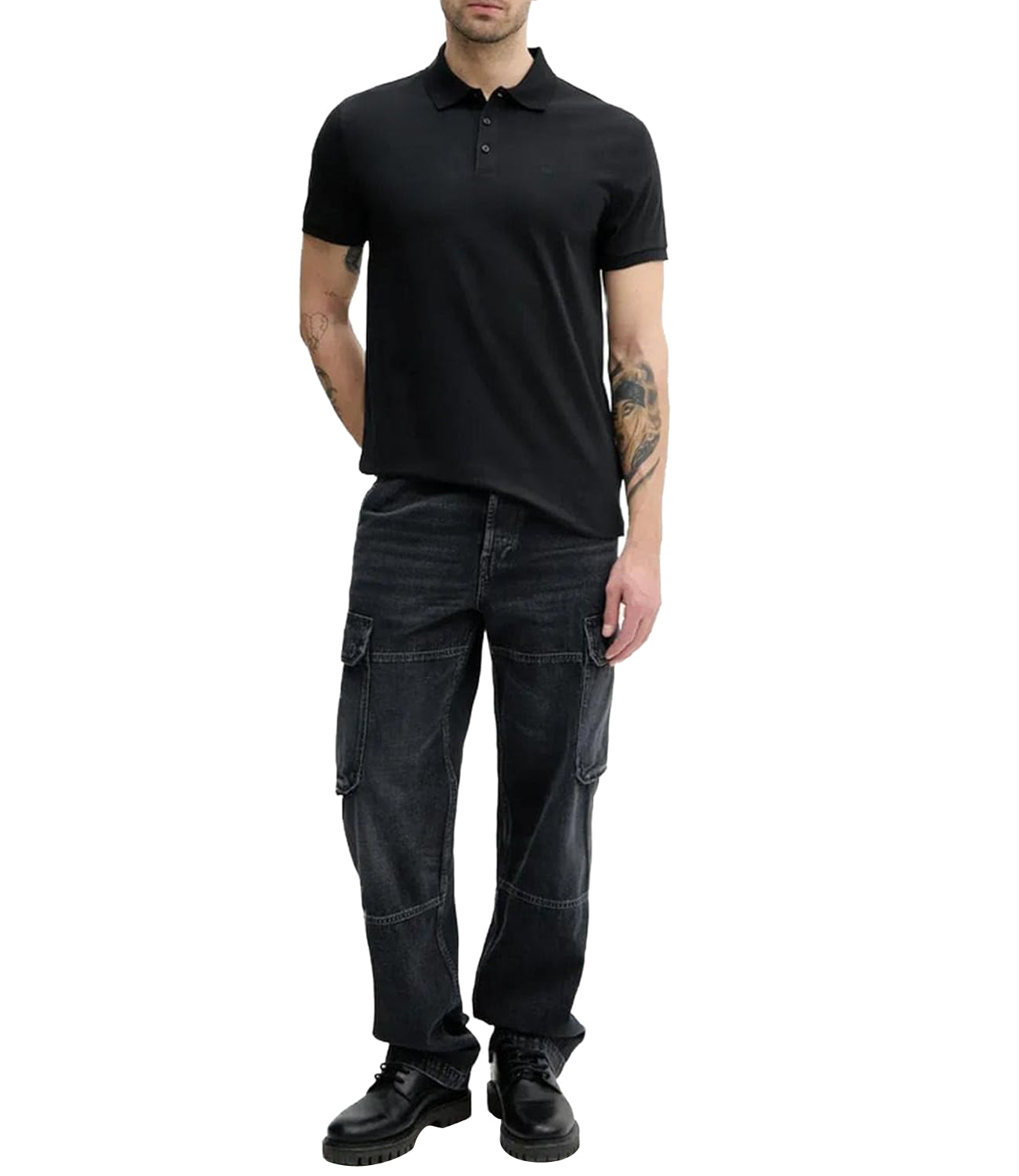 Calvin Klein Calvin Klein Jeans Polo Manica Corta Uomo Mod. LV040HM281 UB1 Nero