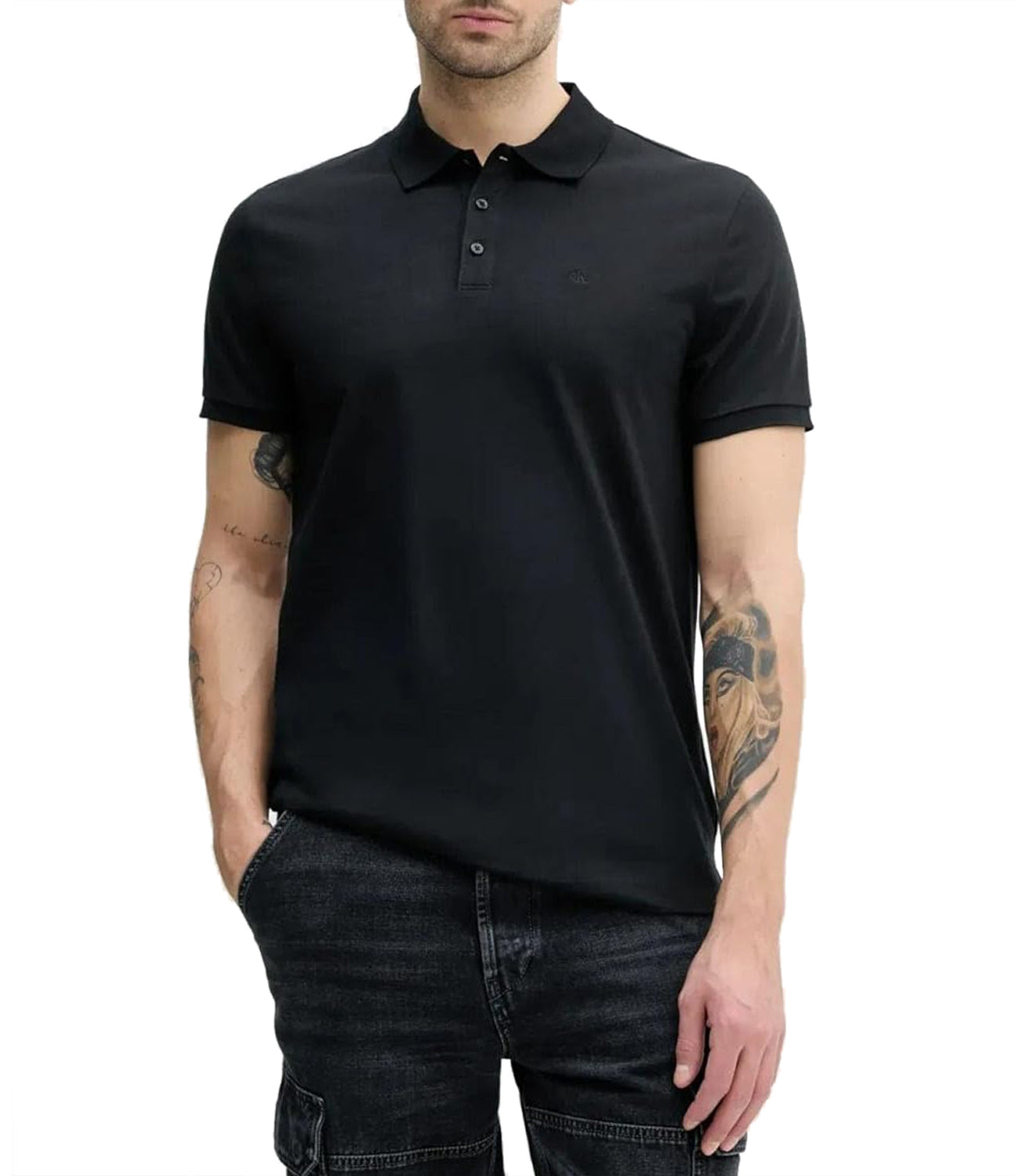 Calvin Klein Calvin Klein Jeans Polo Manica Corta Uomo Mod. LV040HM281 UB1 Nero